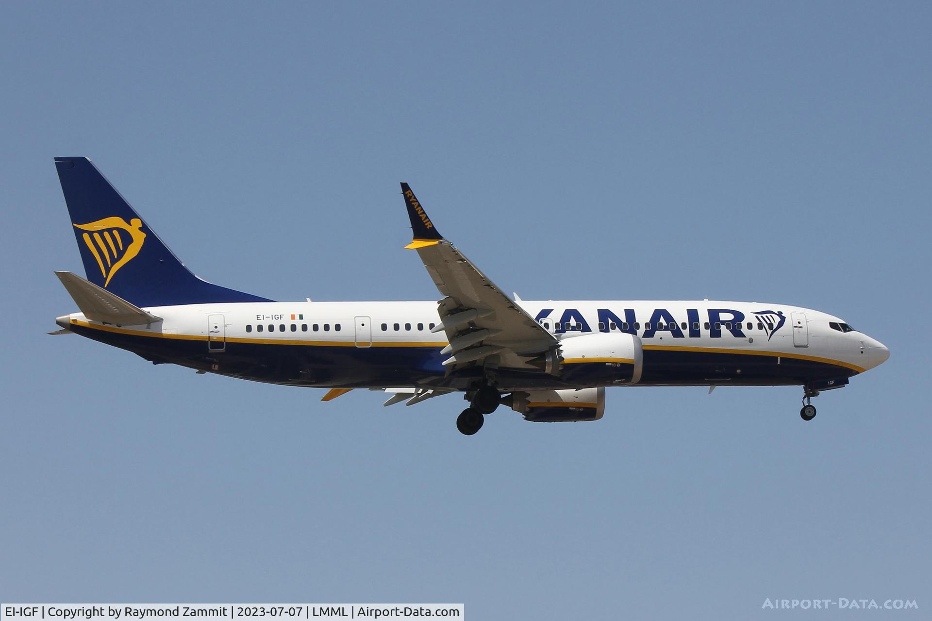 EI-IGF, 2023 Boeing 737-8-200 MAX C/N 67074, B737-8 MAX EI-IGF Ryanair