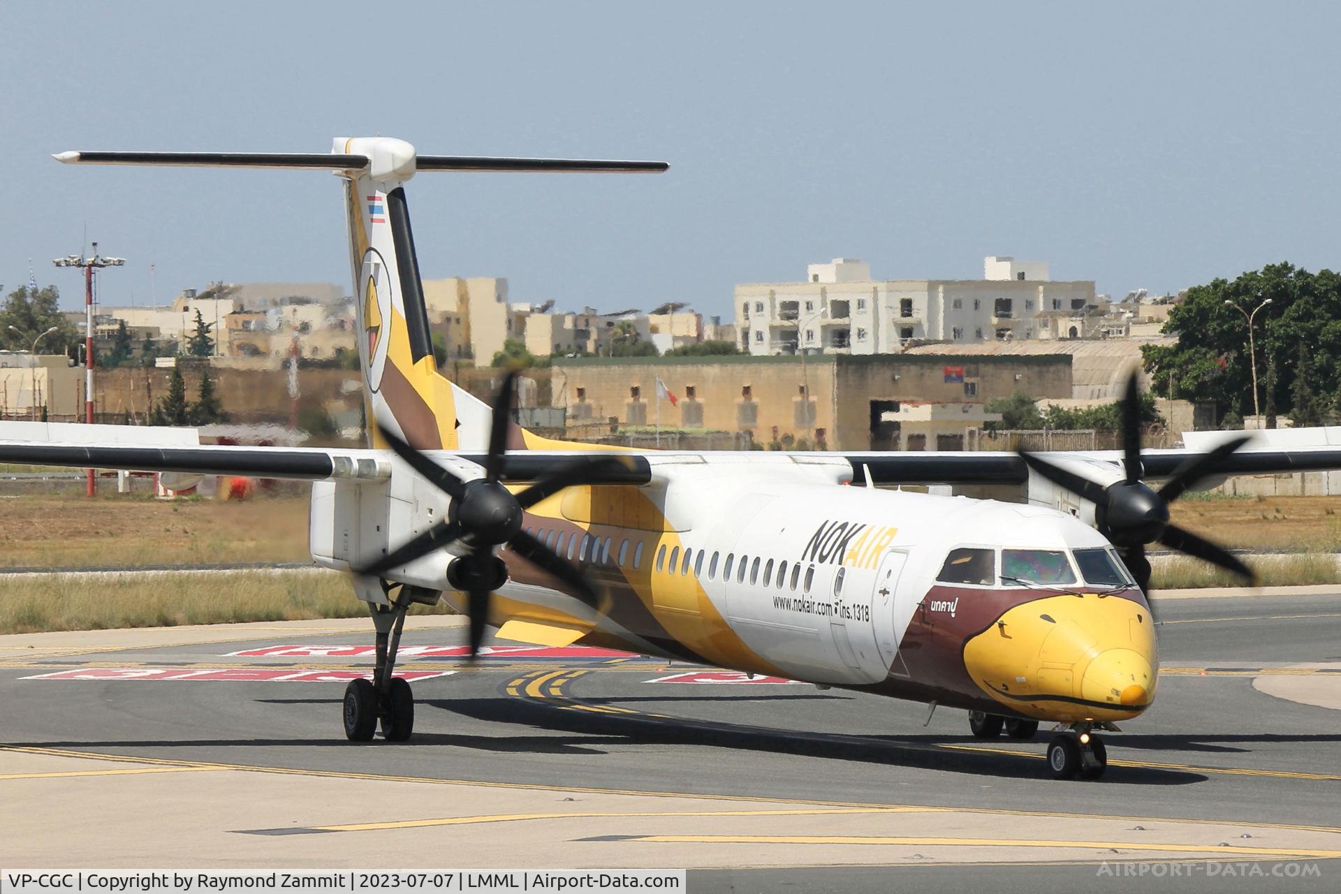 VP-CGC, 2000 Dassault Falcon 2000 C/N 107, Bombardier DHC-8 VP-CGC NOK Air