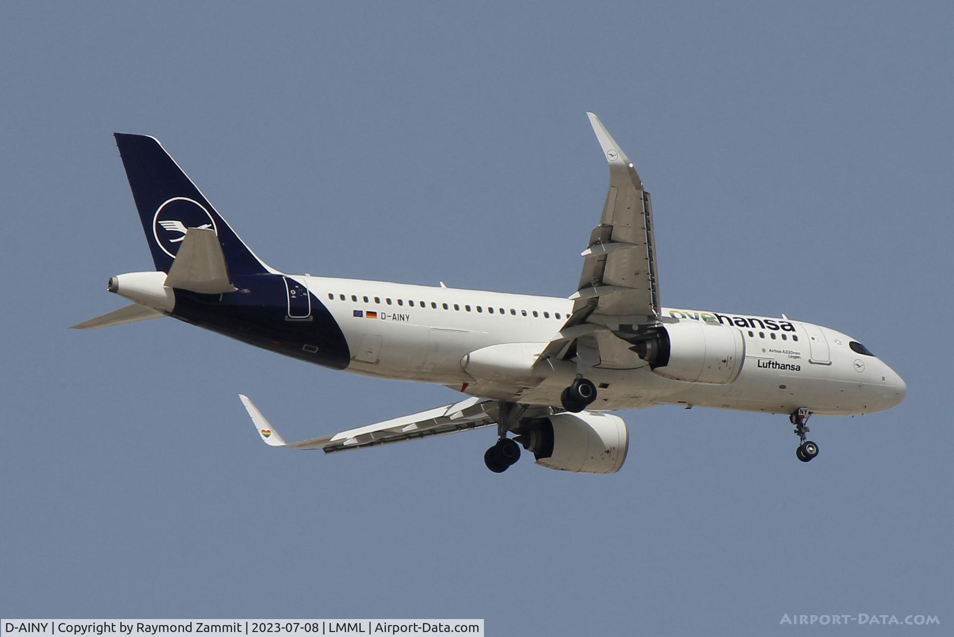 D-AINY, 2020 Airbus A320-271N C/N 9453, A320Neo D-AINY LoveHansa