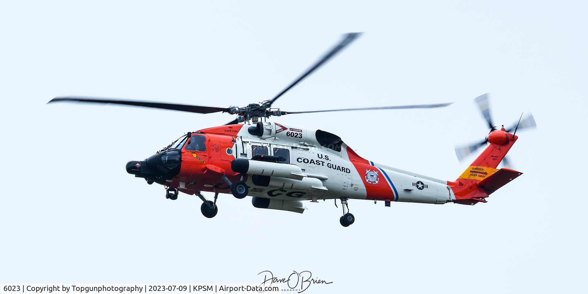 6023, Sikorsky HH-60J Jayhawk C/N 70.0661, Now based out of Cape Cod USCGS