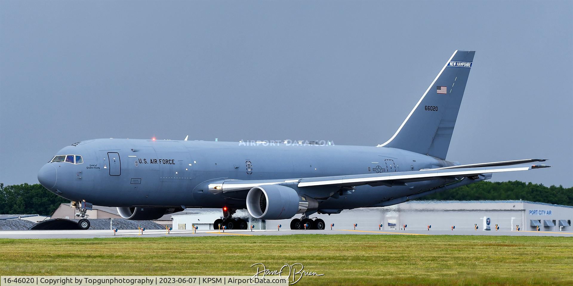 16-46020, 2016 Boeing KC-46A Pegasus (767-2LKC) C/N 34137, PACK81 takes RW34 to take off