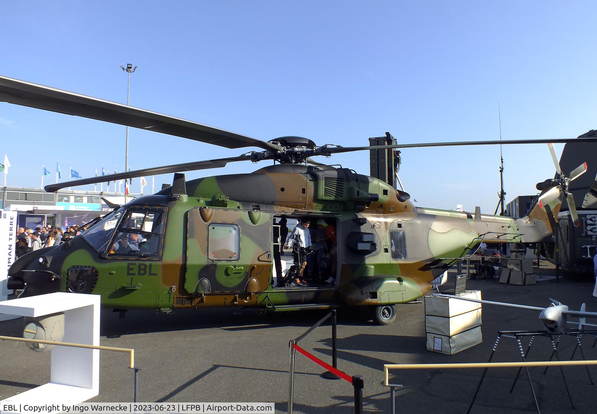 EBL, NHI NH-90 TTH Caïman Caiman C/N 1428, NHI NH90 TTH Caiman of ALAT (French army aviation) at the Aerosalon 2023, Paris
