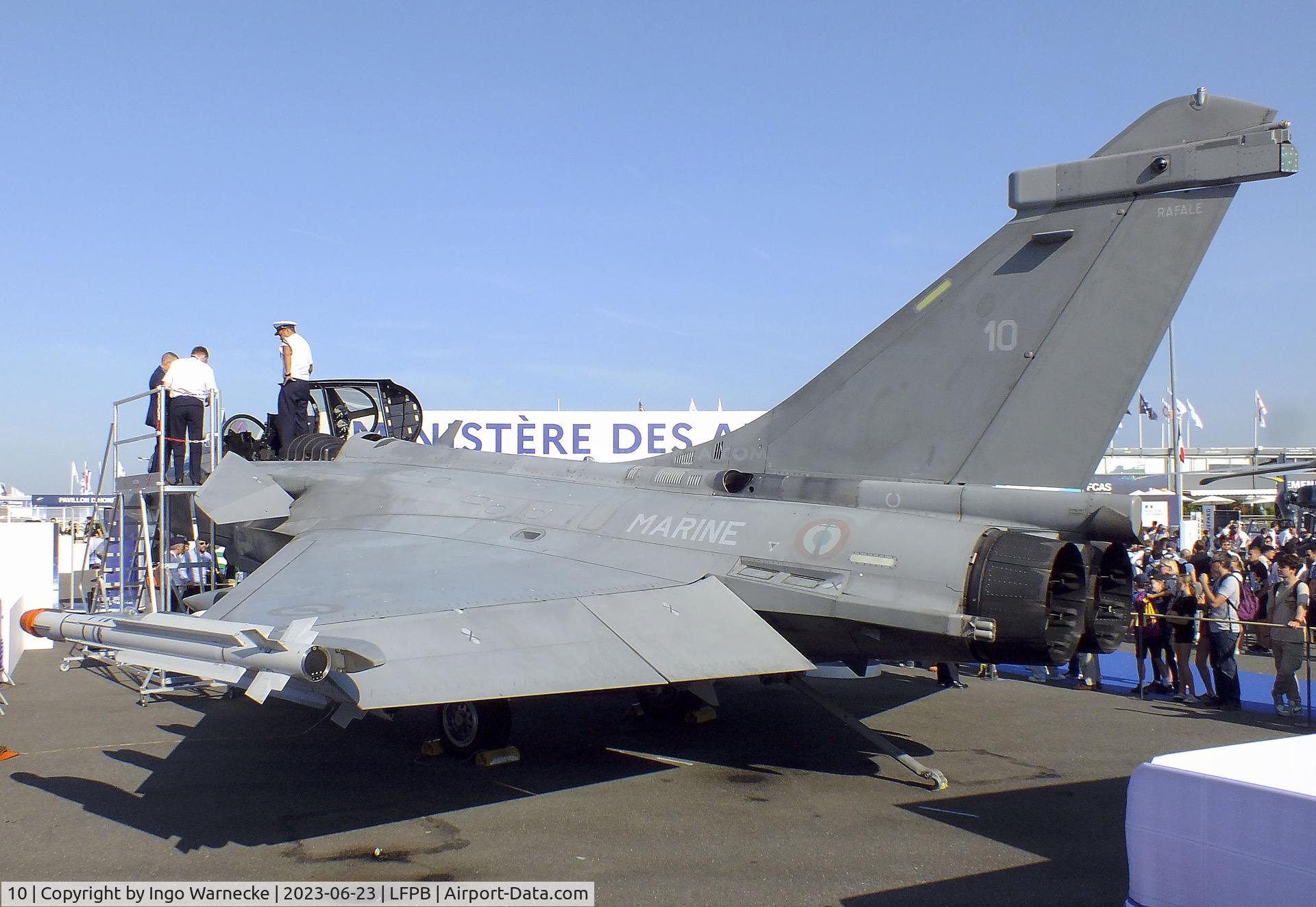 10, 2002 Dassault Rafale M C/N 10, Dassault Rafale M of the Aeronavale at the Aerosalon 2023, Paris