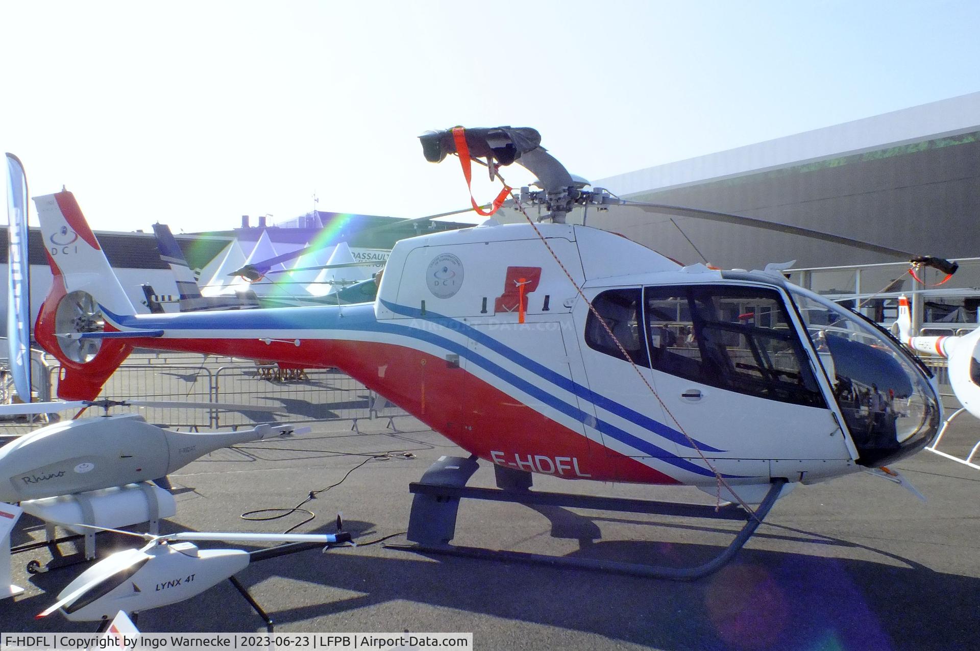 F-HDFL, Eurocopter EC-120B Colibri C/N 1523, Eurocopter EC120B Colibri Calliope of the DCI at the Aerosalon 2023, Paris