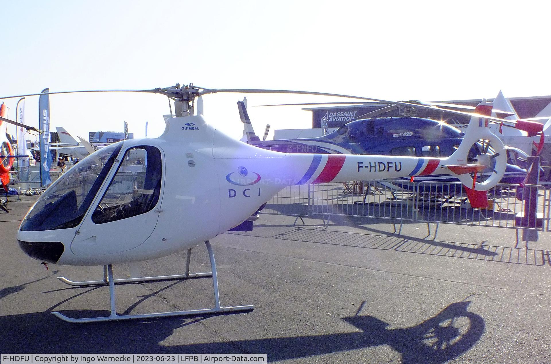 F-HDFU, Guimbal Cabri G2 C/N 1315, Guimbal Cabri G2 of the DCI at the Aerosalon 2023, Paris
