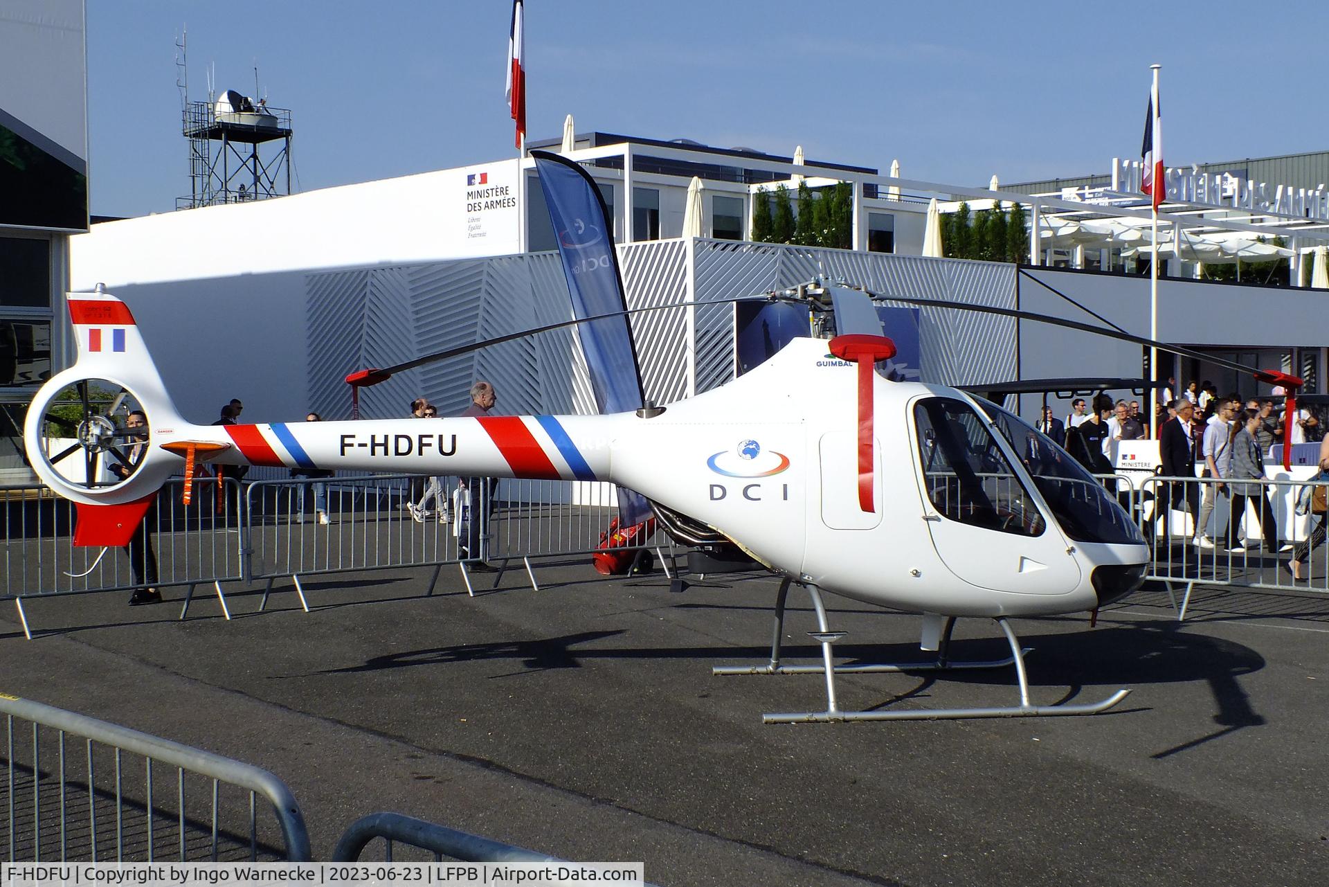 F-HDFU, Guimbal Cabri G2 C/N 1315, Guimbal Cabri G2 of the DCI at the Aerosalon 2023, Paris
