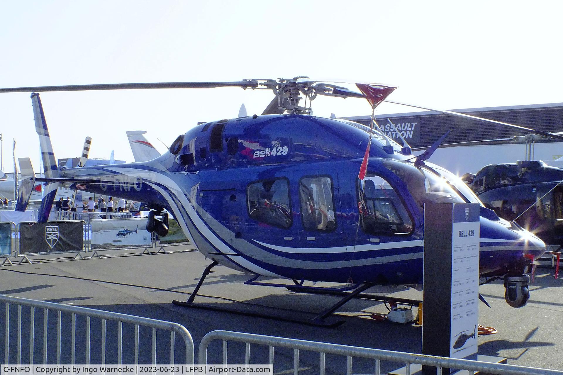 C-FNFO, 2014 Bell 429 GlobalRanger C/N 57224, Bell 429 Global Ranger at the Aerosalon 2023, Paris