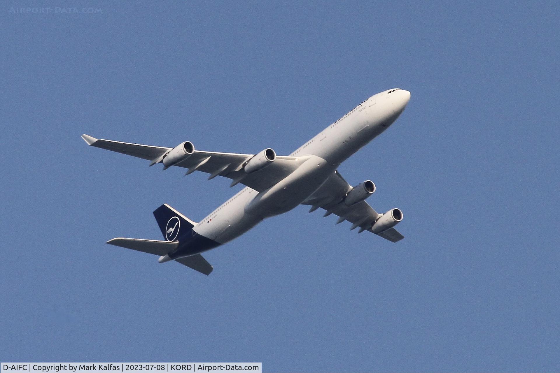 D-AIFC, 2000 Airbus A340-313X C/N 379, Lufthansa A343 D-AIFC DLH432 FRA-ORD