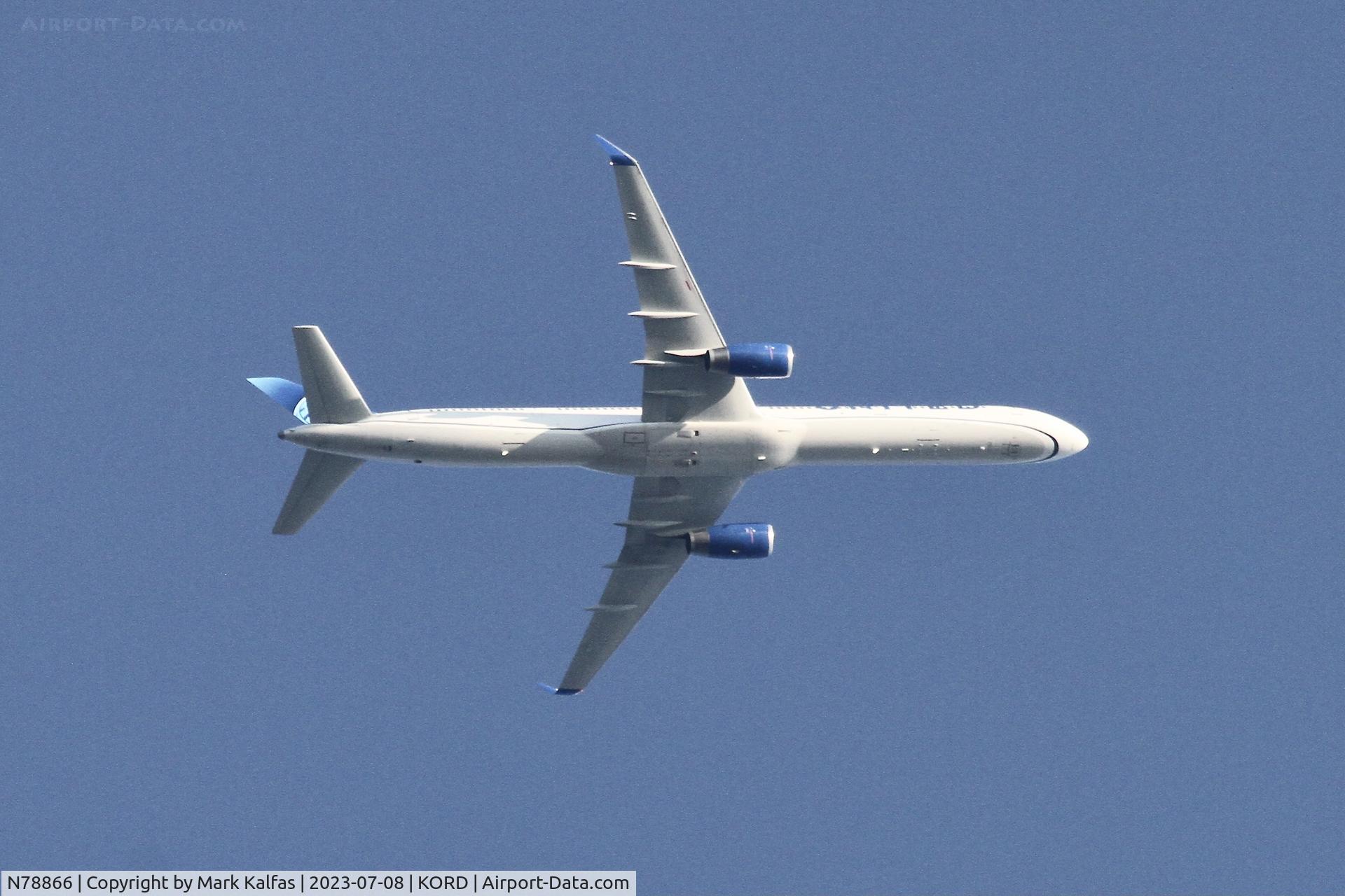N78866, 2002 Boeing 757-33N C/N 32591, United Airlines B753 N78866, UA2649 departing ORD en- route to LAX