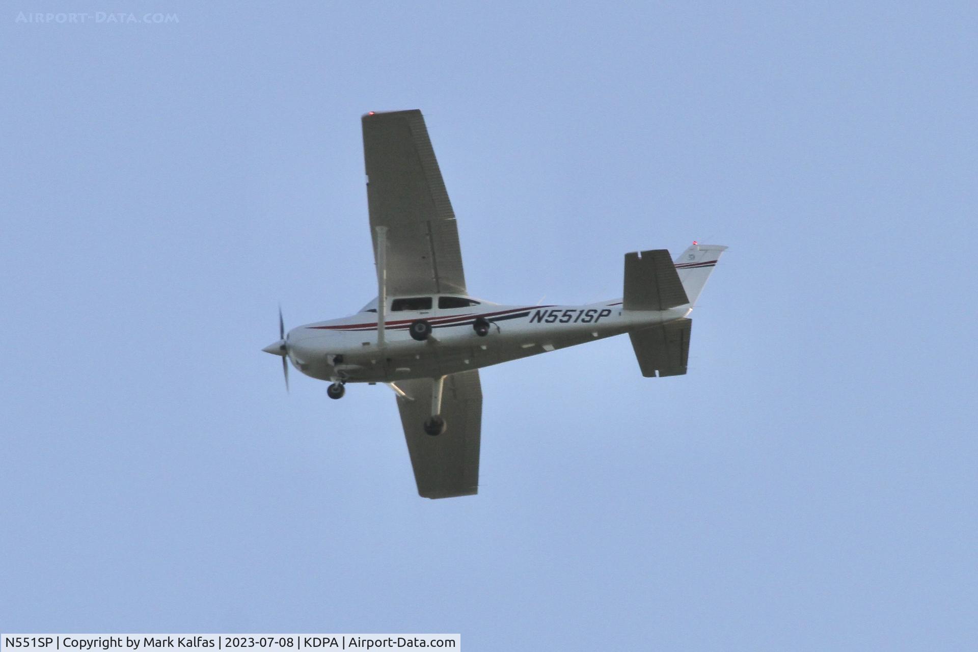 N551SP, Cessna 182S Skylane C/N 18280714, Illinois State Police C182 N551SP heading out of DPA