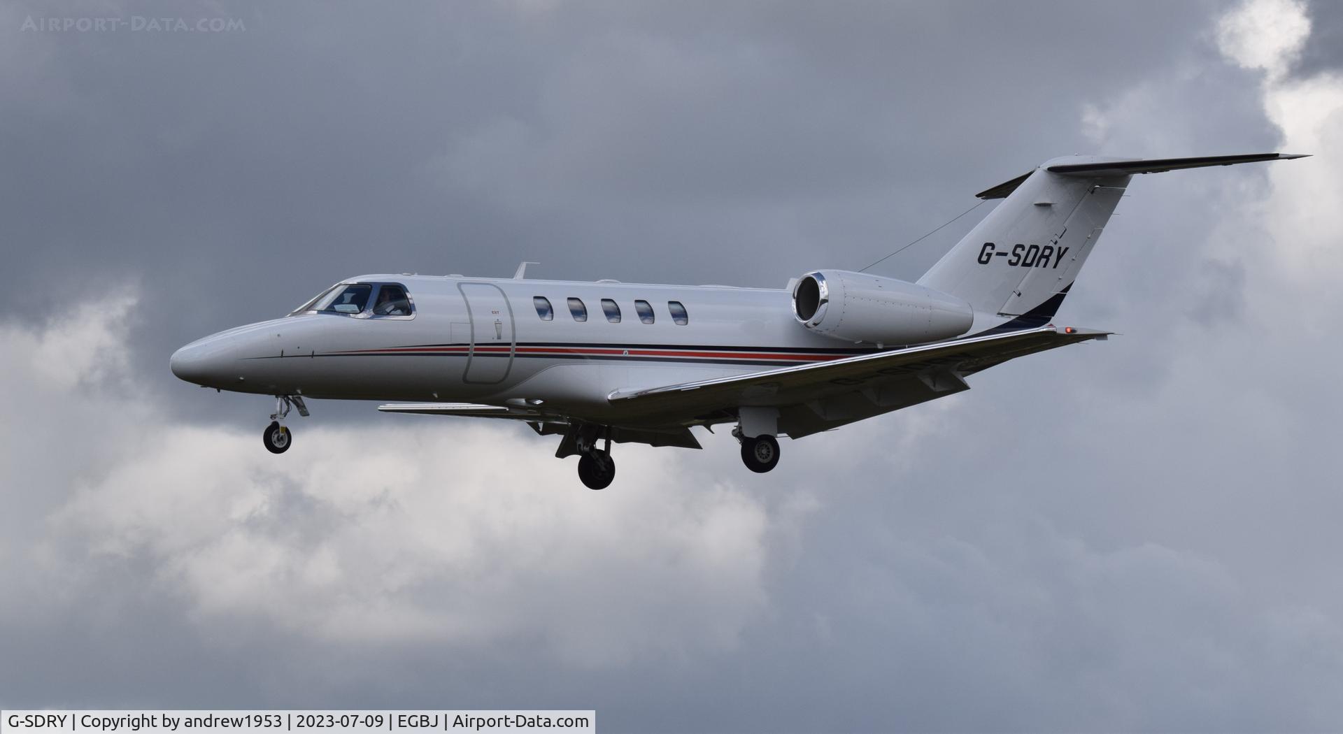 G-SDRY, 2013 Cessna 525C CitationJet CJ4 C/N 525C-0134, G-SDRY at Gloucestershire Airport.