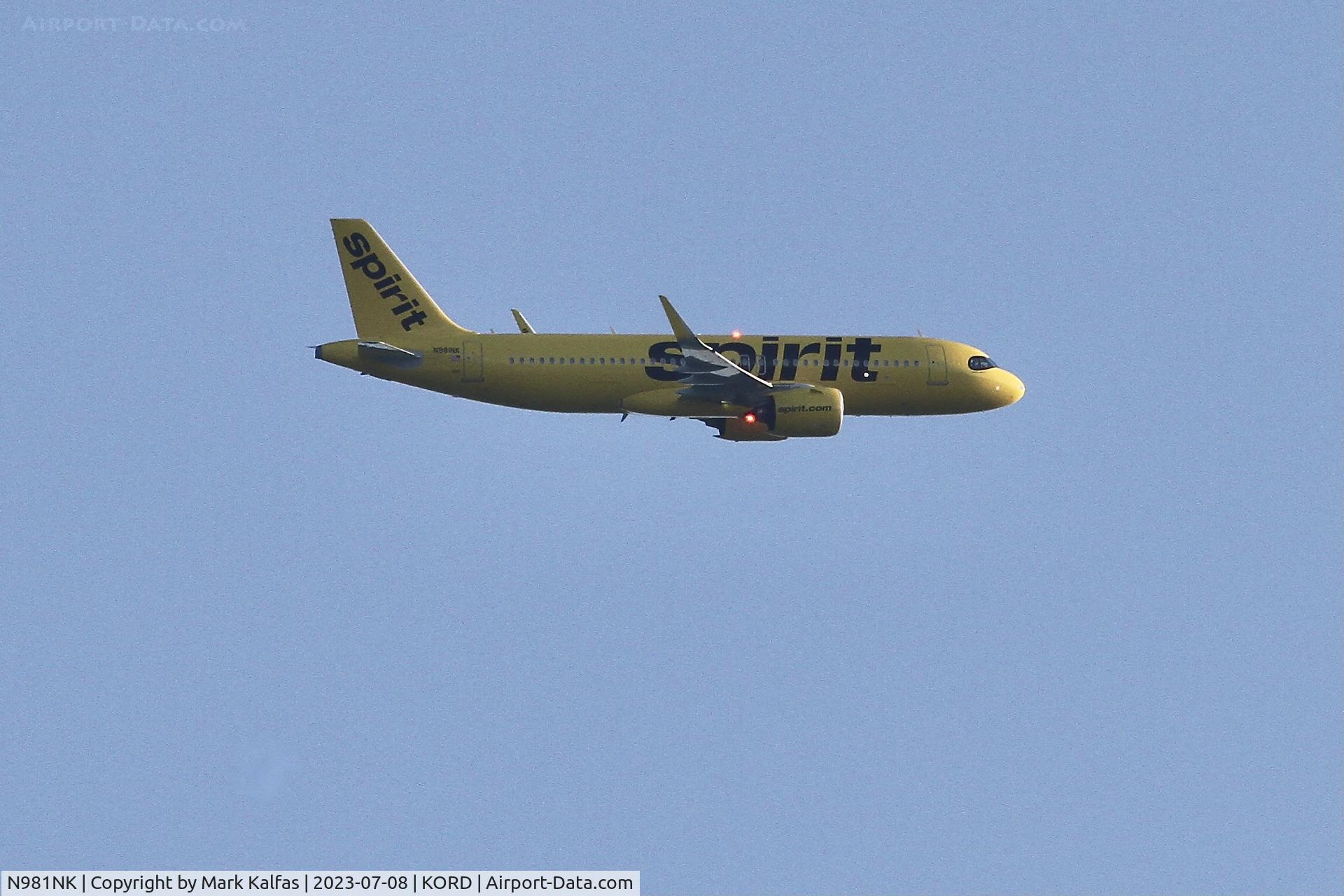 N981NK, 2023 Airbus A320-271N C/N 11433, Spirit Airlines A20N N981NK NKS1785 ATL-ORD