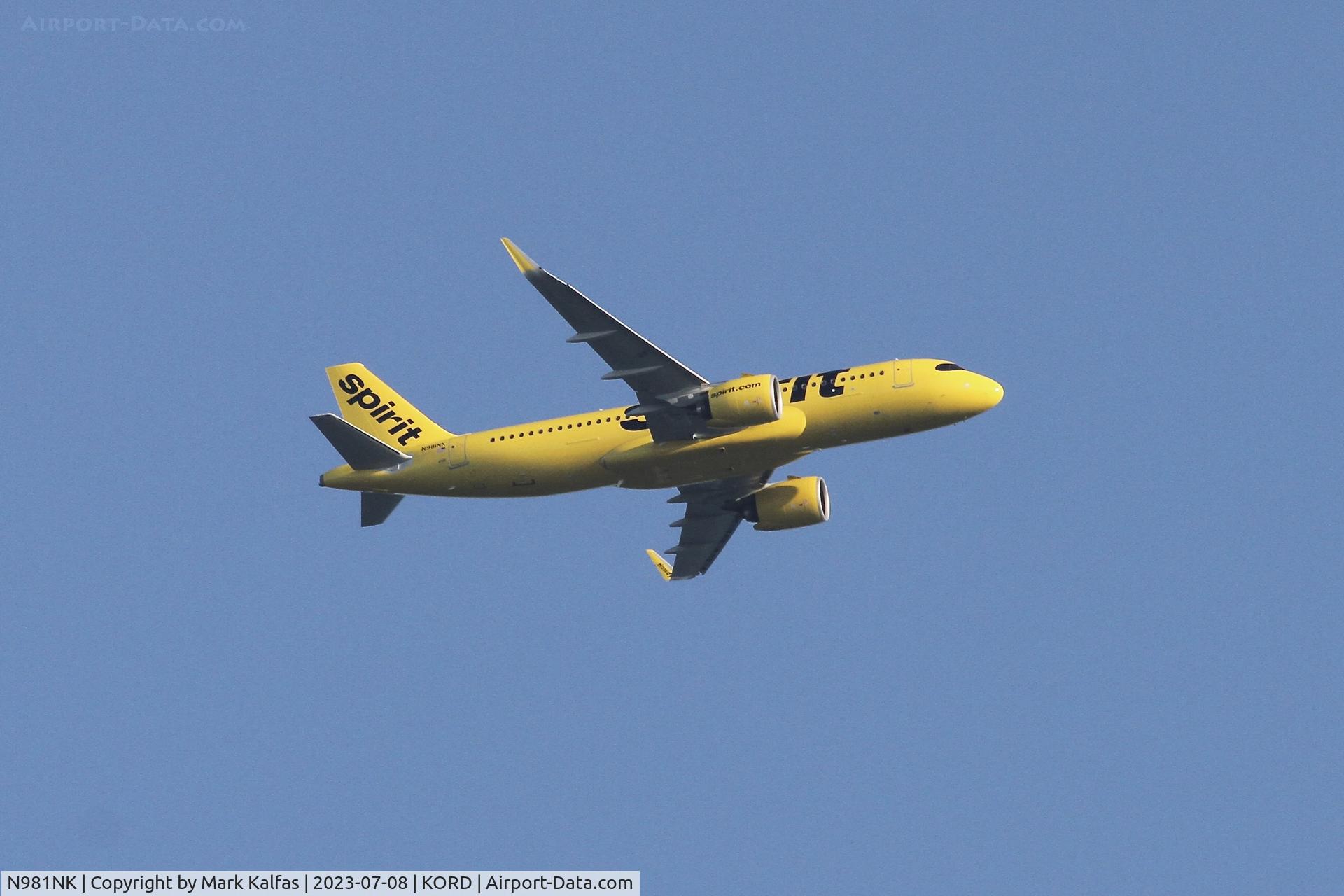 N981NK, 2023 Airbus A320-271N C/N 11433, Spirit Airlines A20N N981NK NKS1785 ATL-ORD