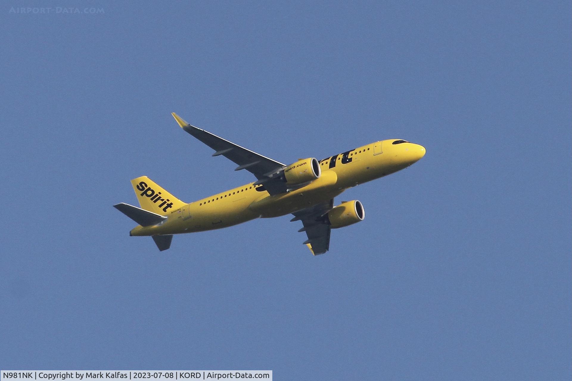 N981NK, 2023 Airbus A320-271N C/N 11433, Spirit Airlines A20N N981NK NKS1785 ATL-ORD