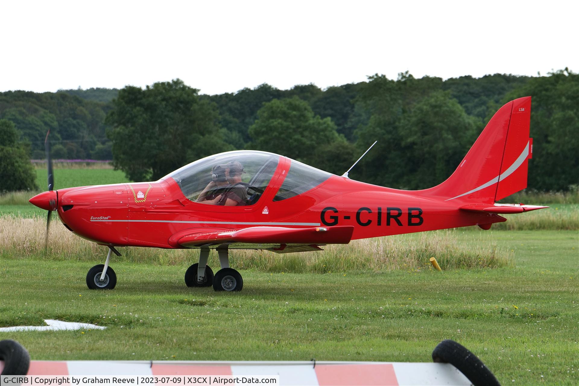 G-CIRB, 2015 Evektor EV-97 Eurostar SL C/N 2015-4219, Departing from Northrepps.