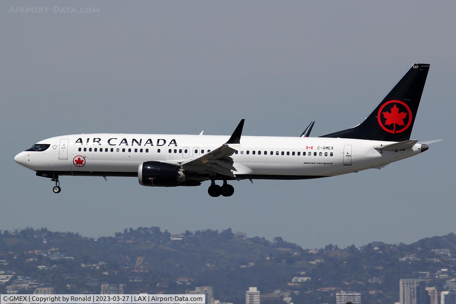 C-GMEX, 2021 Boeing 737-8 MAX C/N 61243, at lax