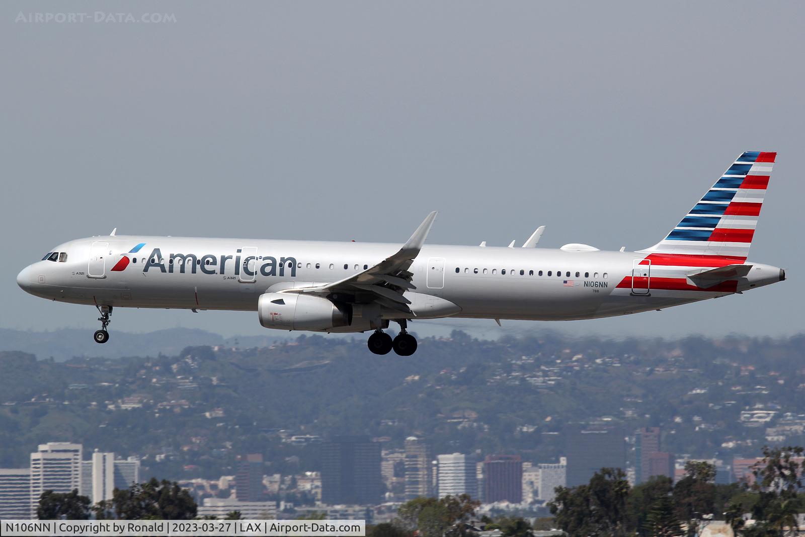 N106NN, 2013 Airbus A321-231 C/N 5932, at lax