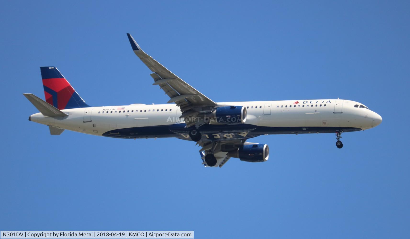 N301DV, 2016 Airbus A321-211 C/N 6923, DAL A321 zx SLC-MCO