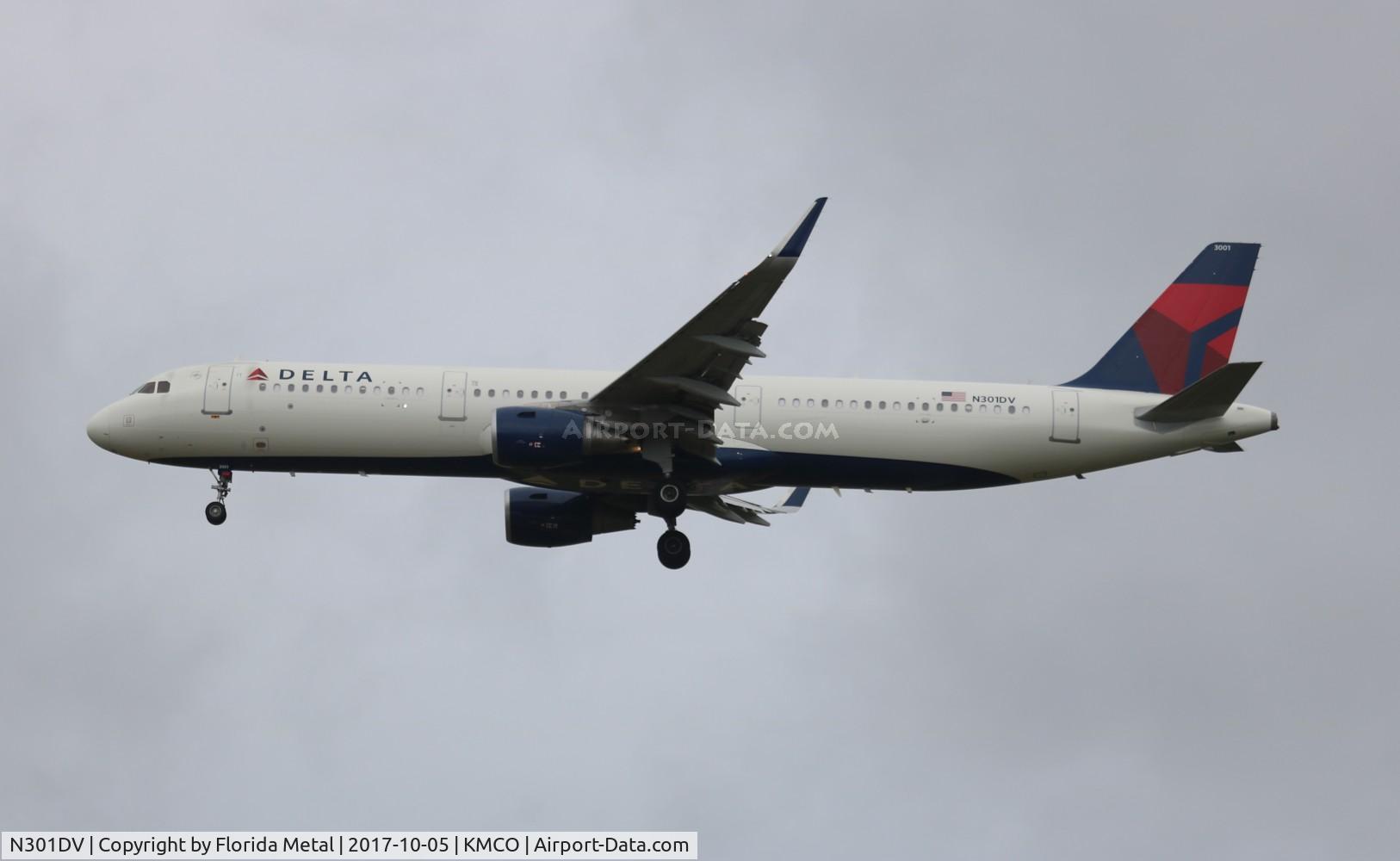 N301DV, 2016 Airbus A321-211 C/N 6923, DAL A321 zx DTW-MCO