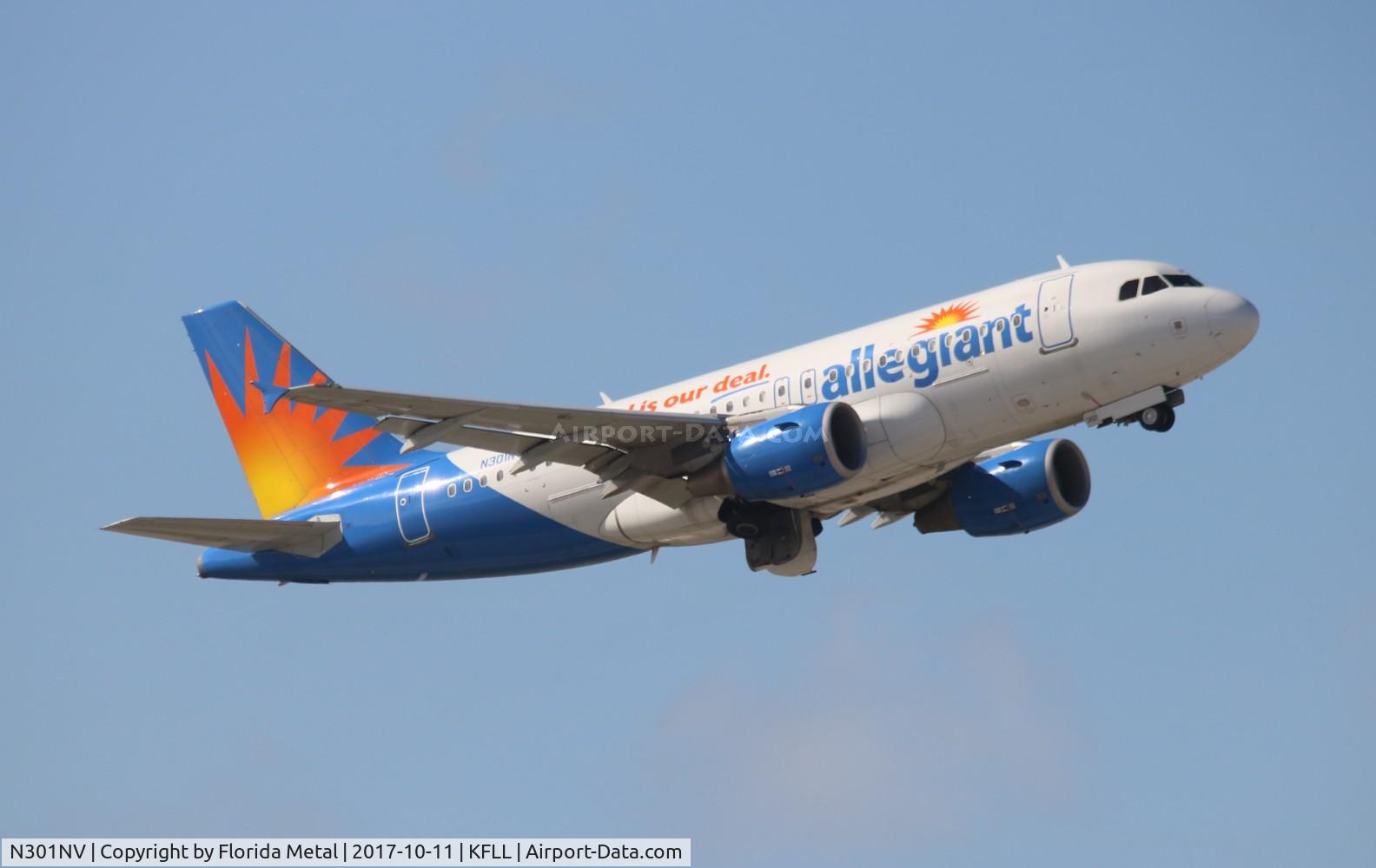 N301NV, 2004 Airbus A319-112 C/N 2319, AAY A319 zx FLL 10L