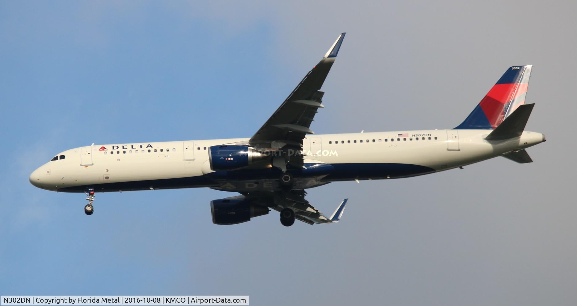 N302DN, 2016 Airbus A321-211 C/N 7031, DAL A321 zx ATL-MCO