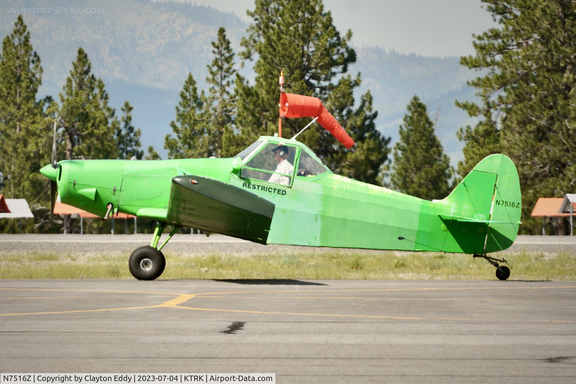 N7516Z, 1965 Piper PA-25-235 Pawnee C/N 25-3556, Truckee Tahoe airport in California 2023.