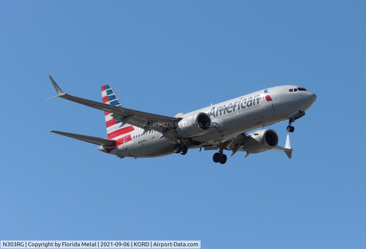 N303RG, 2018 Boeing 737-8 MAX C/N 44448, AAL 737-8 MAX zx ORD 10C