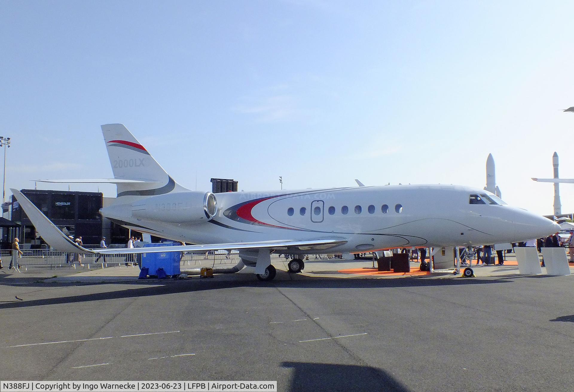 N388FJ, 2021 Dassault Falcon 2000LX C/N 388, Dassault Falcon 2000LXS at the Aerosalon 2023, Paris