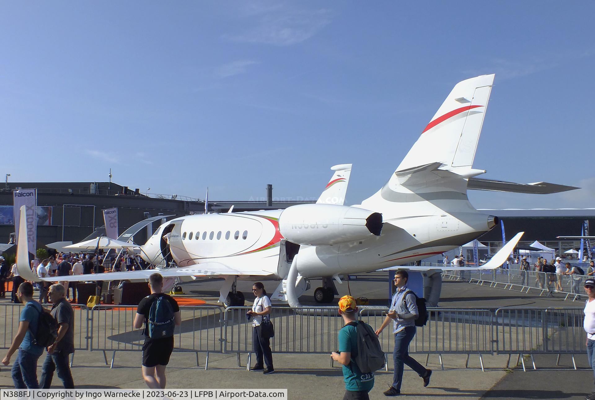N388FJ, 2021 Dassault Falcon 2000LX C/N 388, Dassault Falcon 2000LXS at the Aerosalon 2023, Paris