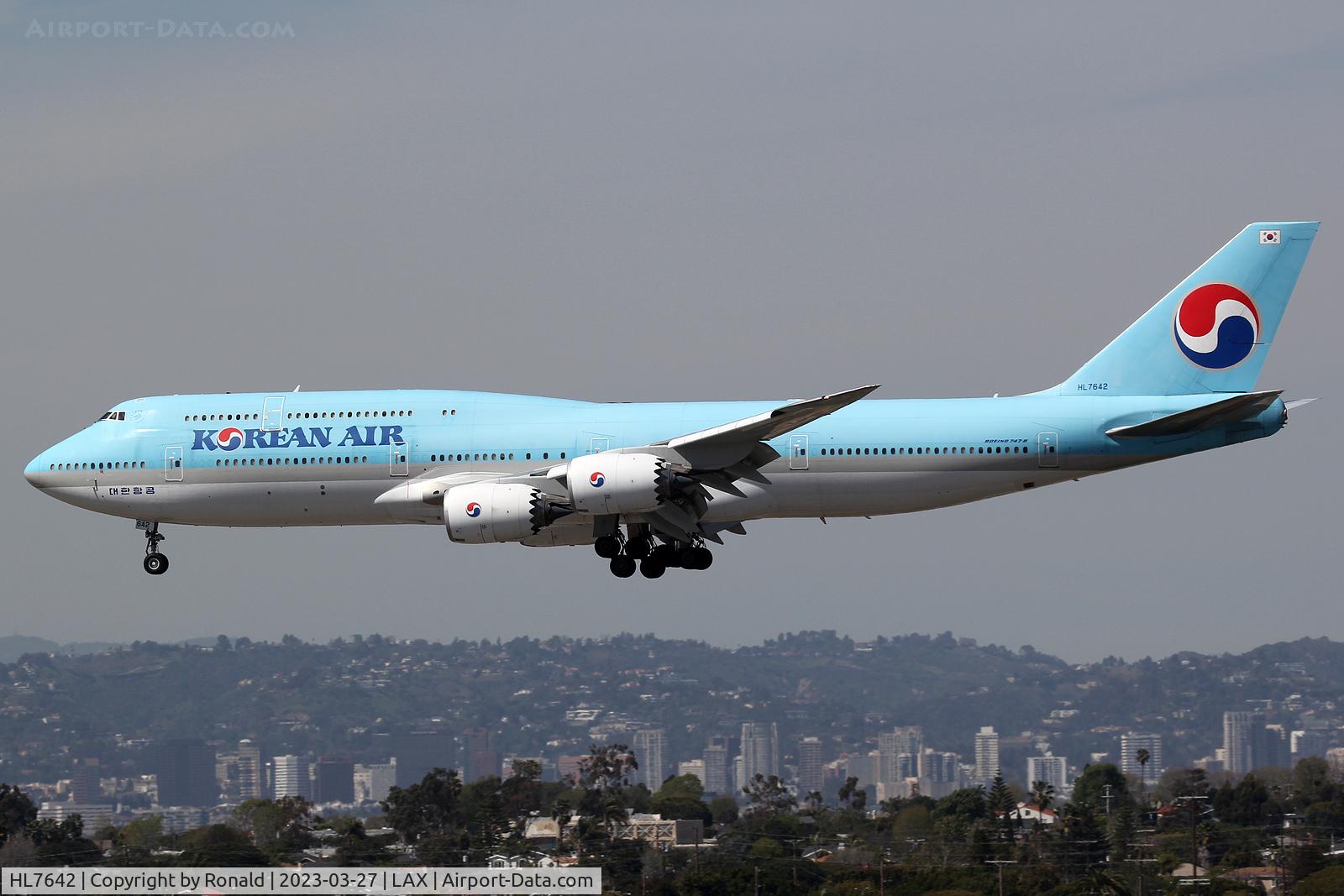HL7642, 2017 Boeing 747-8 C/N 60409, at lax