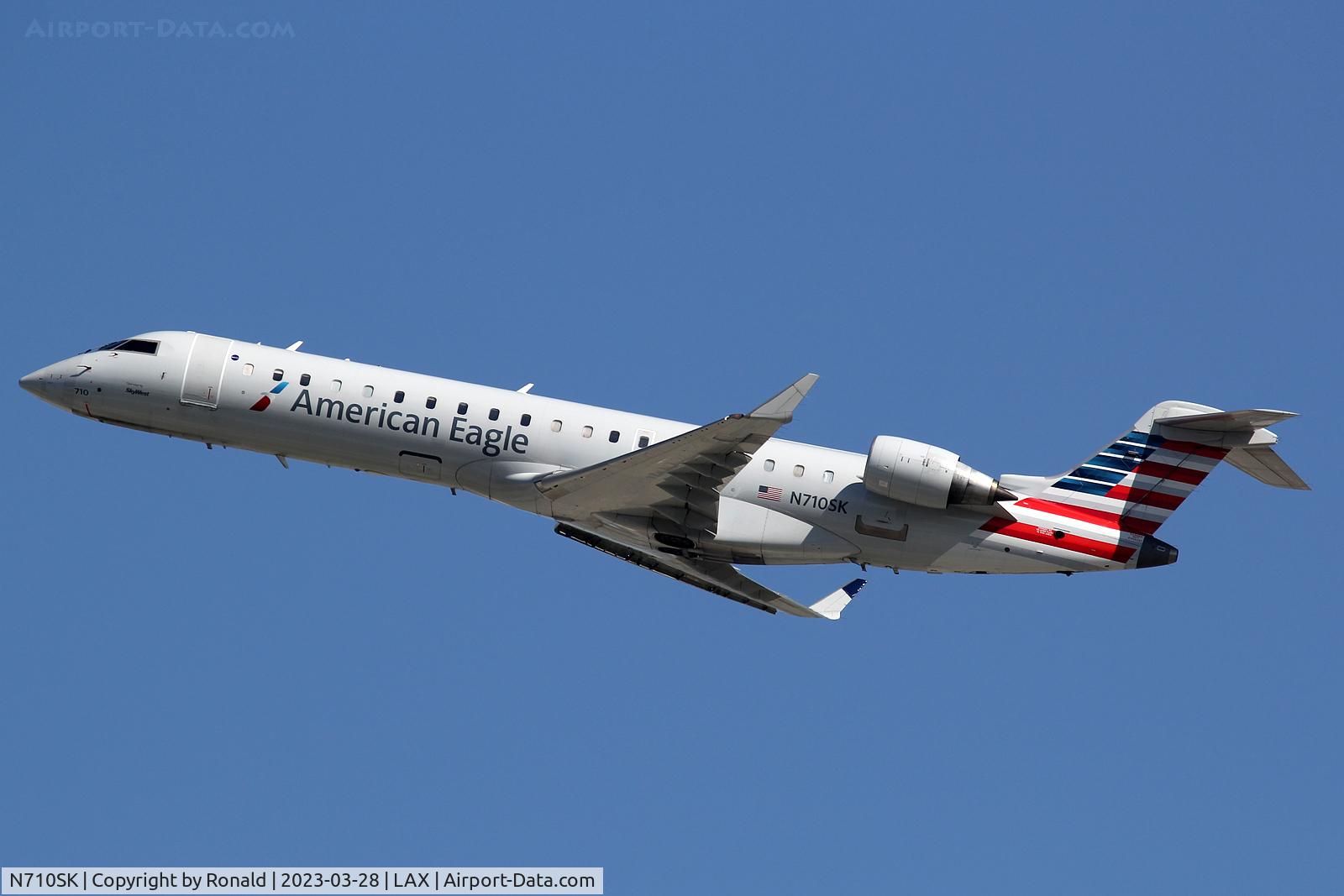 N710SK, 2004 Bombardier CRJ-700 (CL-600-2C10) Regional Jet C/N 10170, at lax