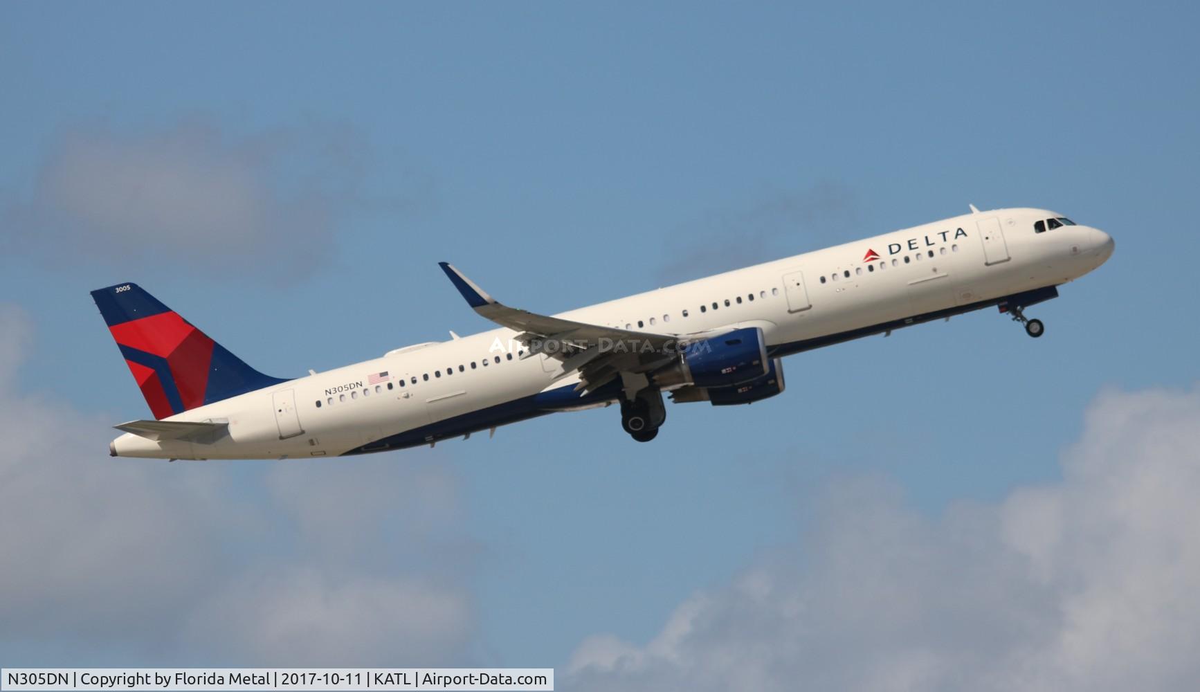 N305DN, 2016 Airbus A321-211 C/N 7149, DAL A321 zx FLL-ATL