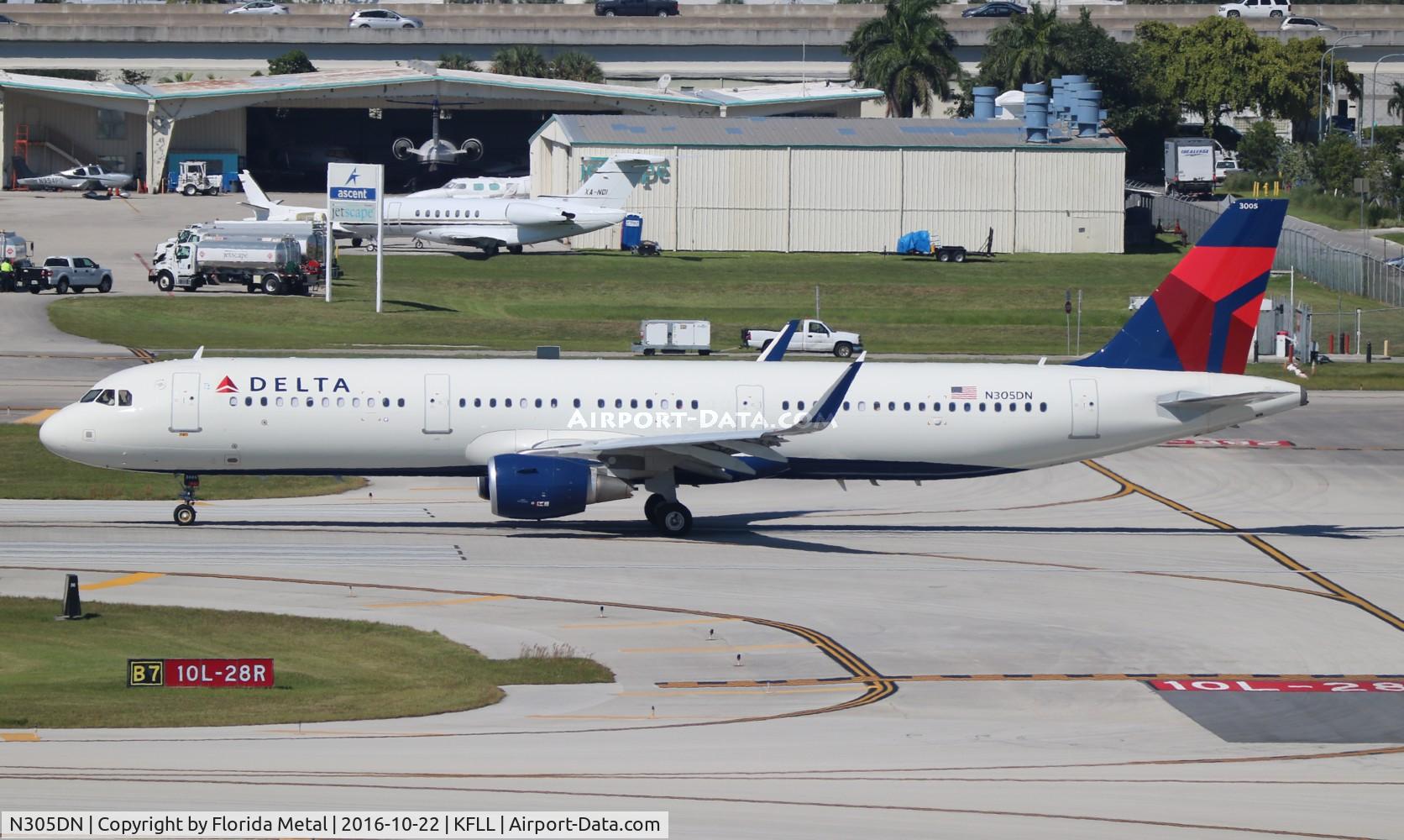 N305DN, 2016 Airbus A321-211 C/N 7149, DAL A321 zx FLL-ATL