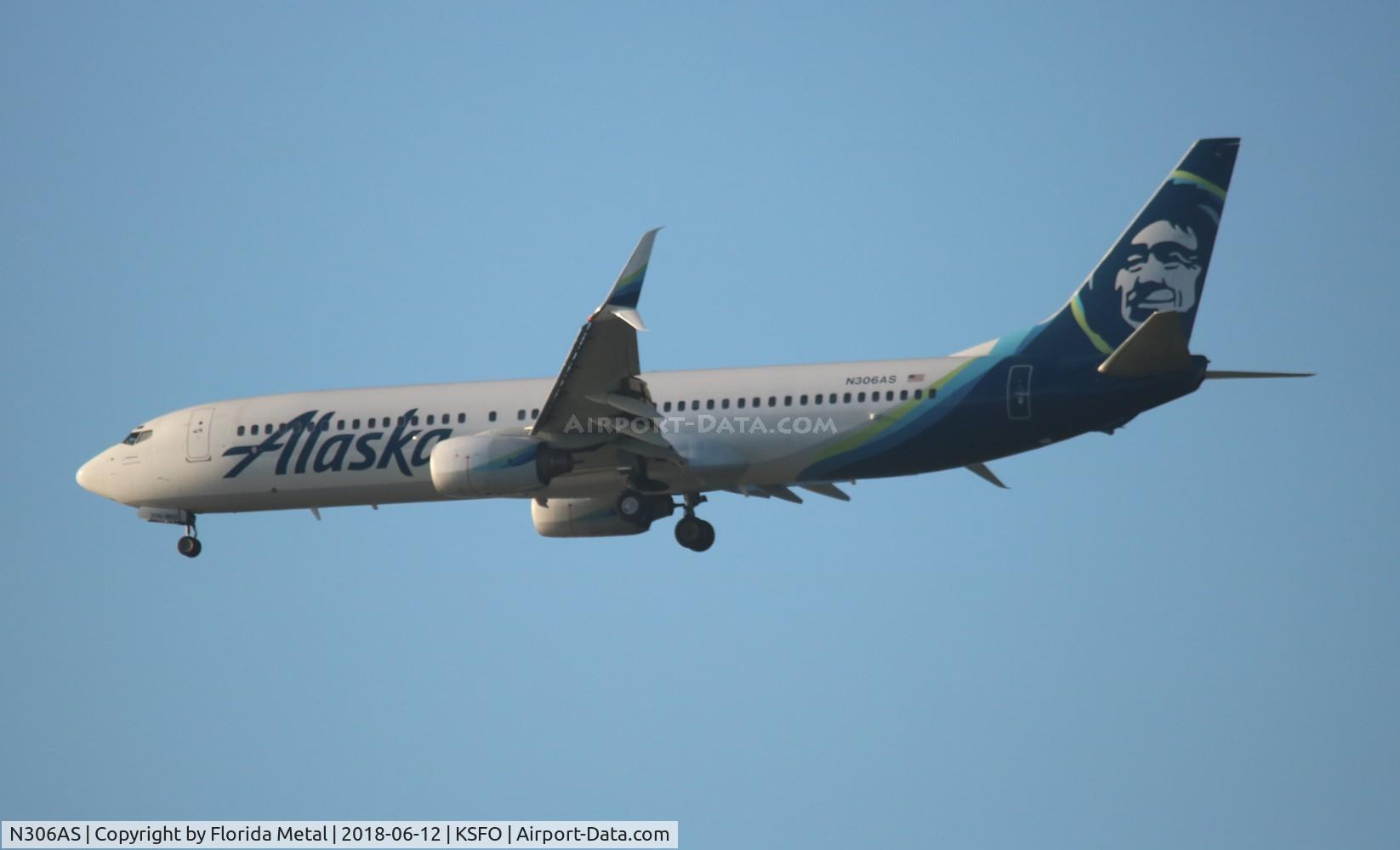 N306AS, 2001 Boeing 737-990 C/N 30014, ASA 739 zx SEA-SFO