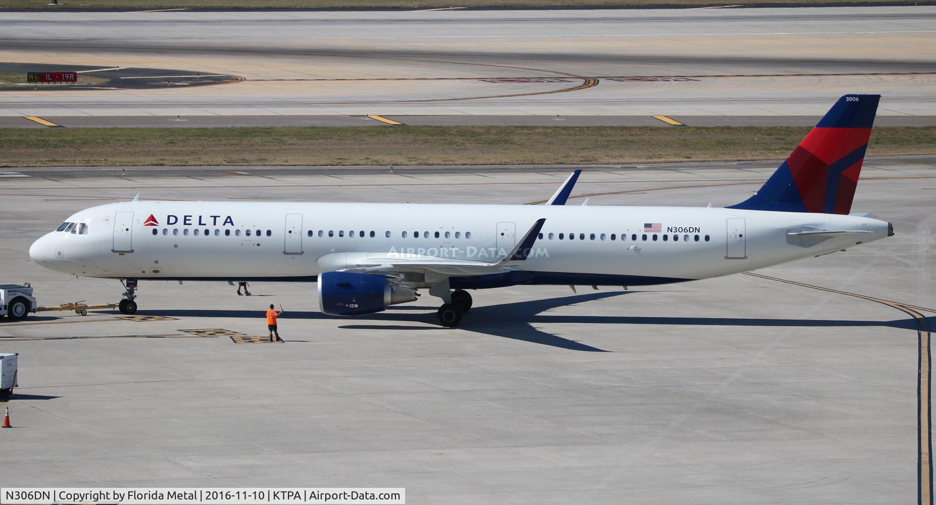N306DN, 2016 Airbus A321-211 C/N 7165, DAL A321 zx TPA-ATL