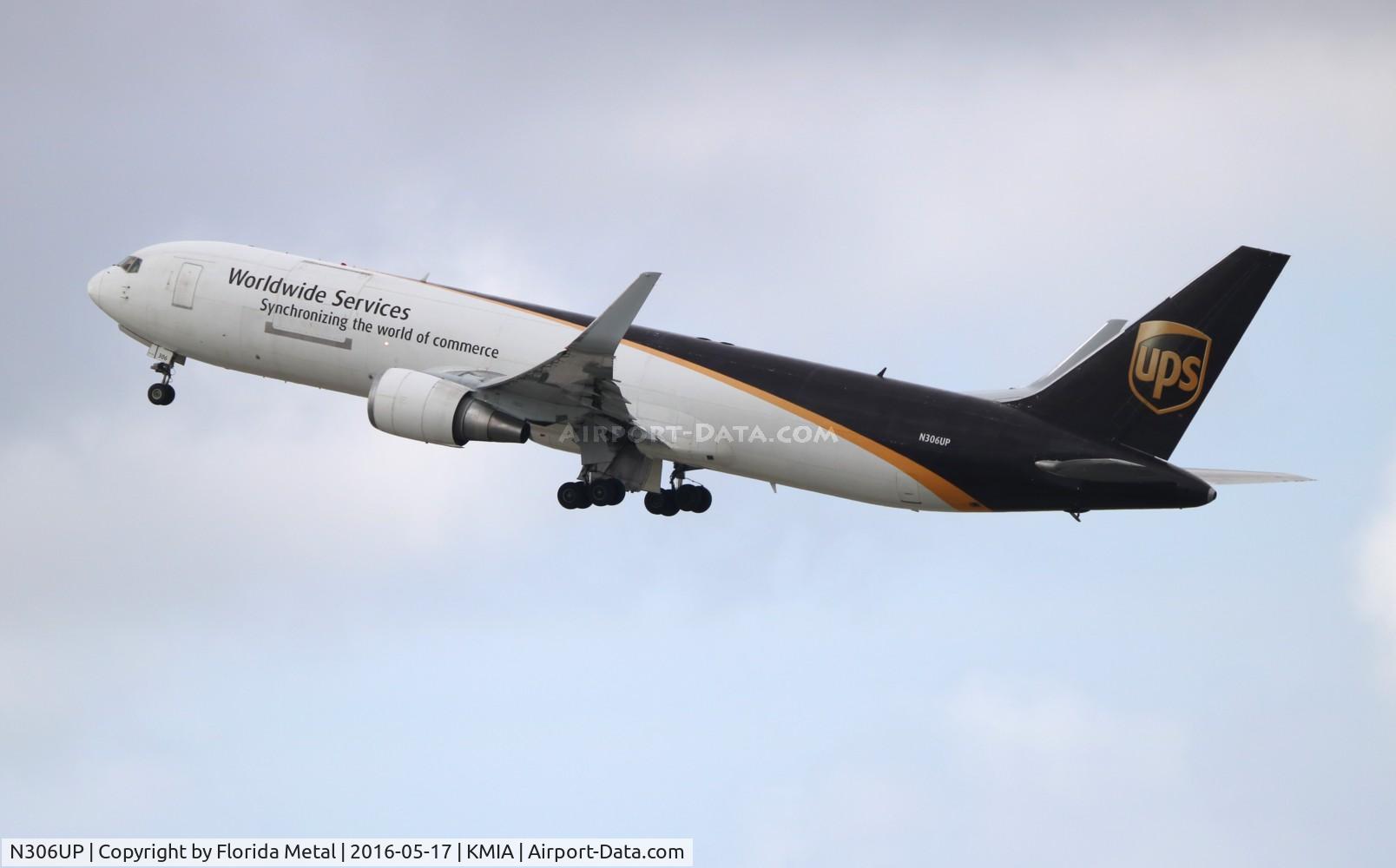 N306UP, 1996 Boeing 767-34AF C/N 27759, UPS 767-300F zx MIA-PHL