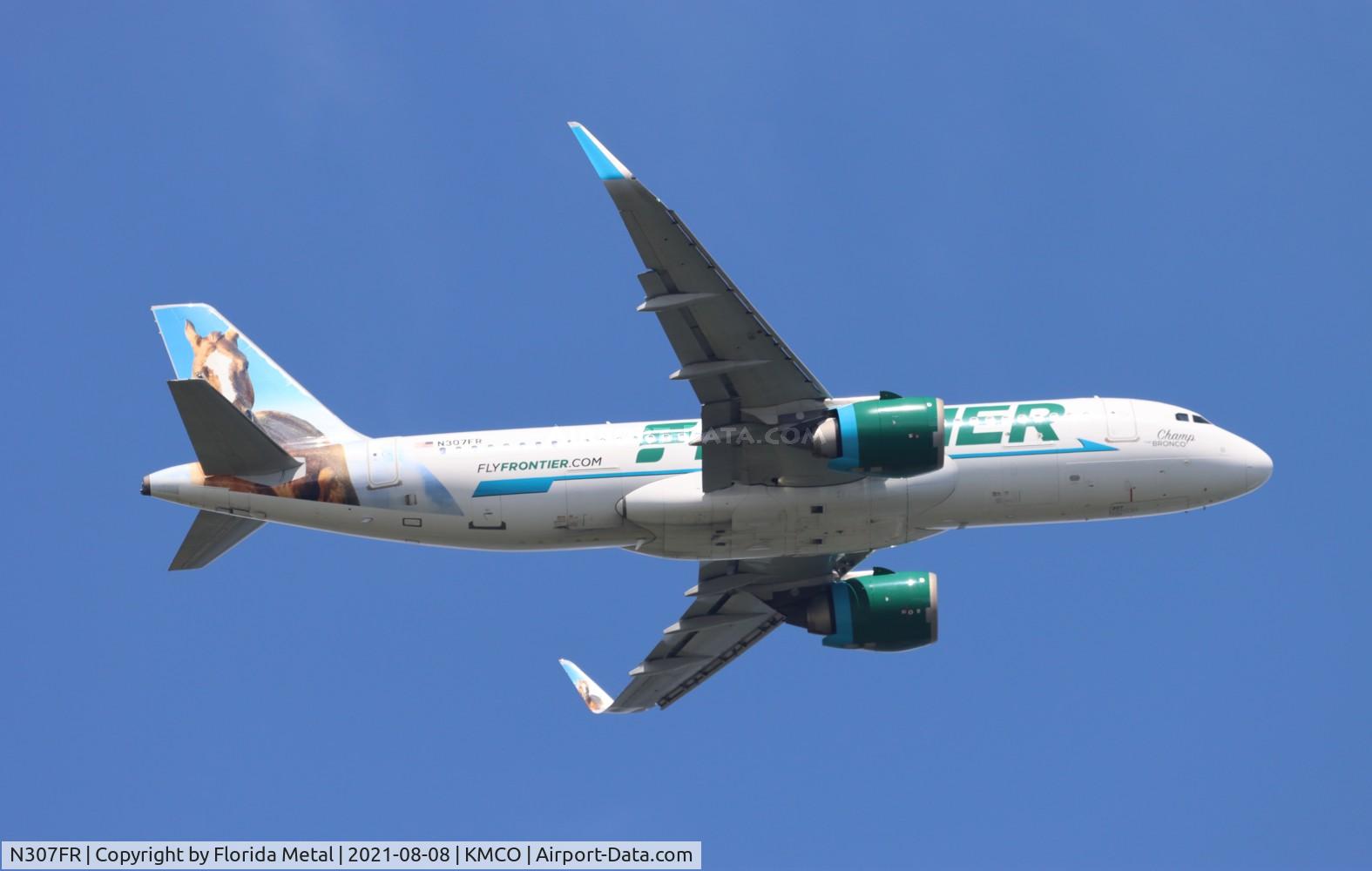 N307FR, 2017 Airbus A320-251N C/N 7472, FFT A320N Champ zx MCO-CLE