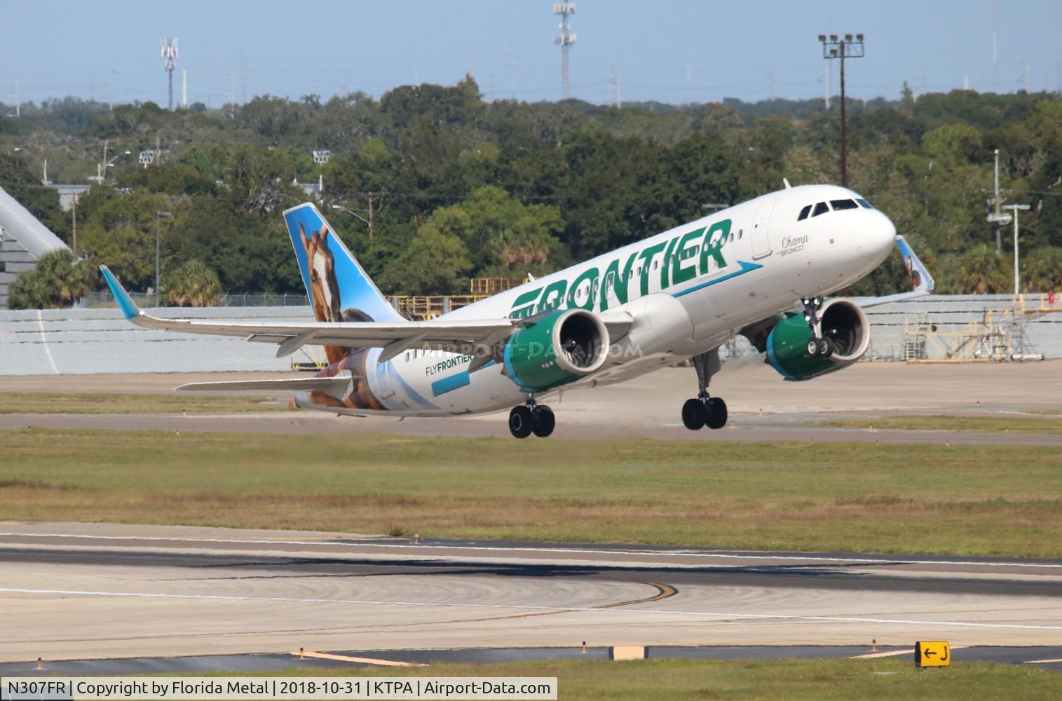 N307FR, 2017 Airbus A320-251N C/N 7472, FFT A320N Champ zx TPA-CLE