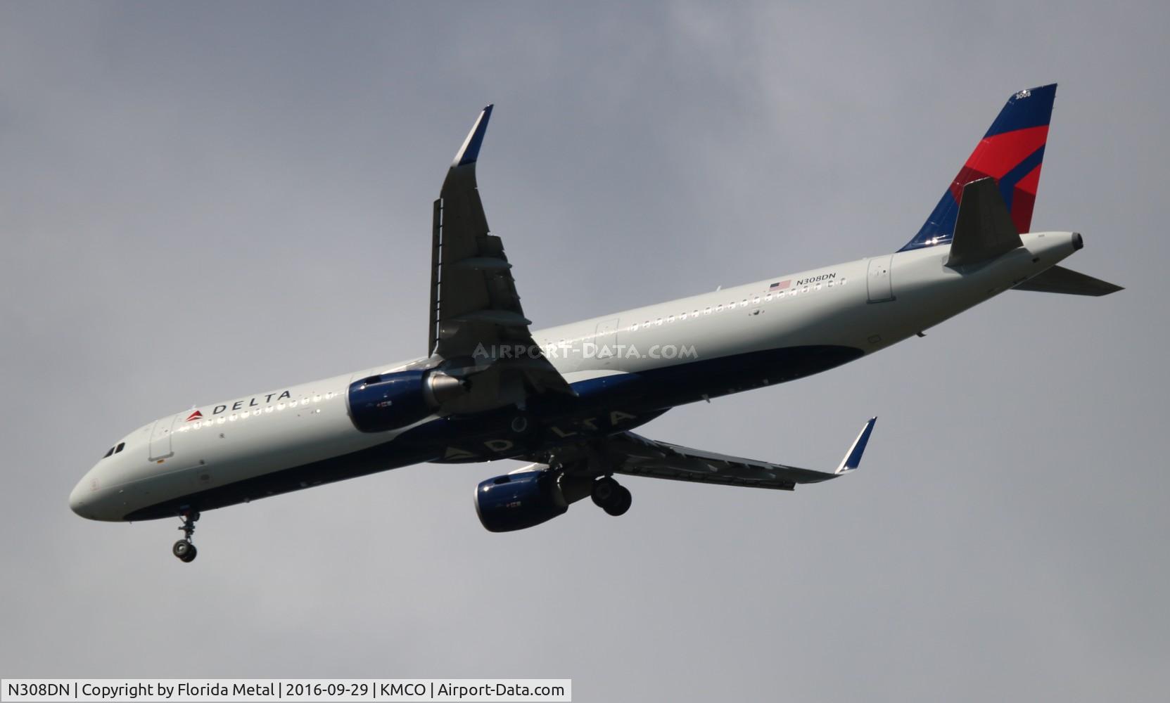 N308DN, 2016 Airbus A321-211 C/N 7233, DAL A321 zx ATL-MCO