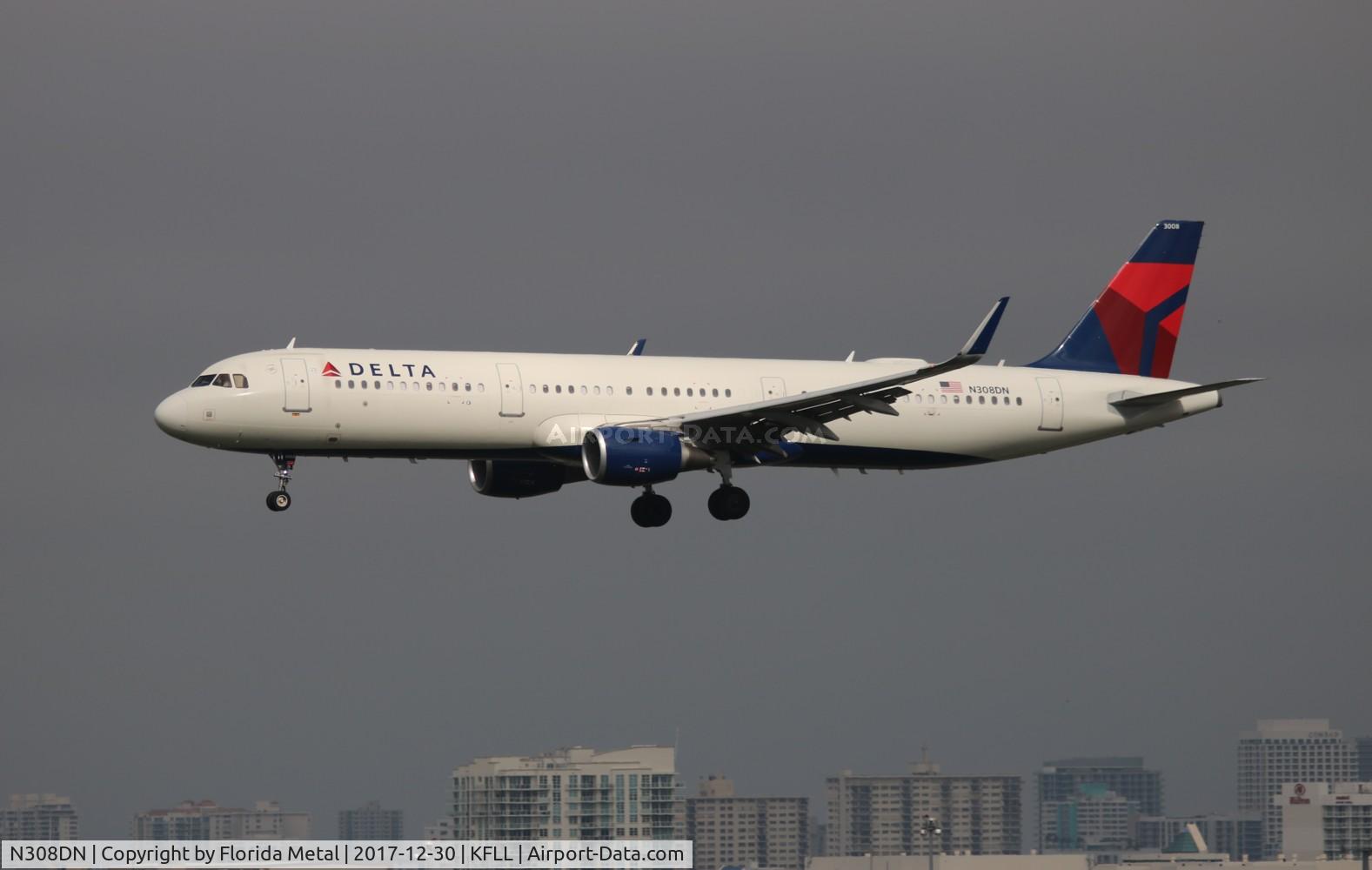 N308DN, 2016 Airbus A321-211 C/N 7233, DAL A321 zx ATL-FLL