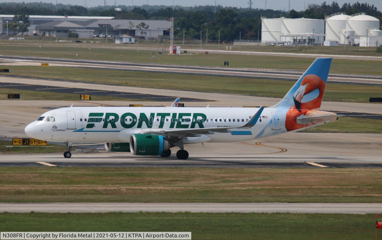 N308FR, 2017 Airbus A320-251N C/N 7538, FFT A320N Flo zx DEN-TPA