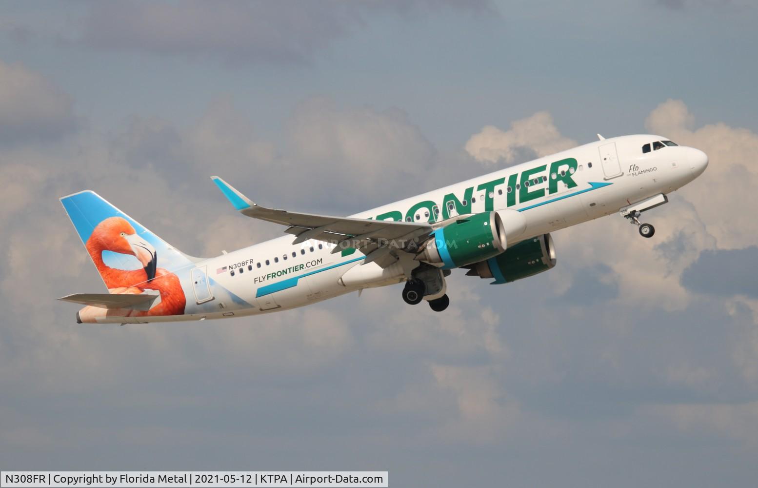 N308FR, 2017 Airbus A320-251N C/N 7538, FFT A320N Flo zx TPA 19L