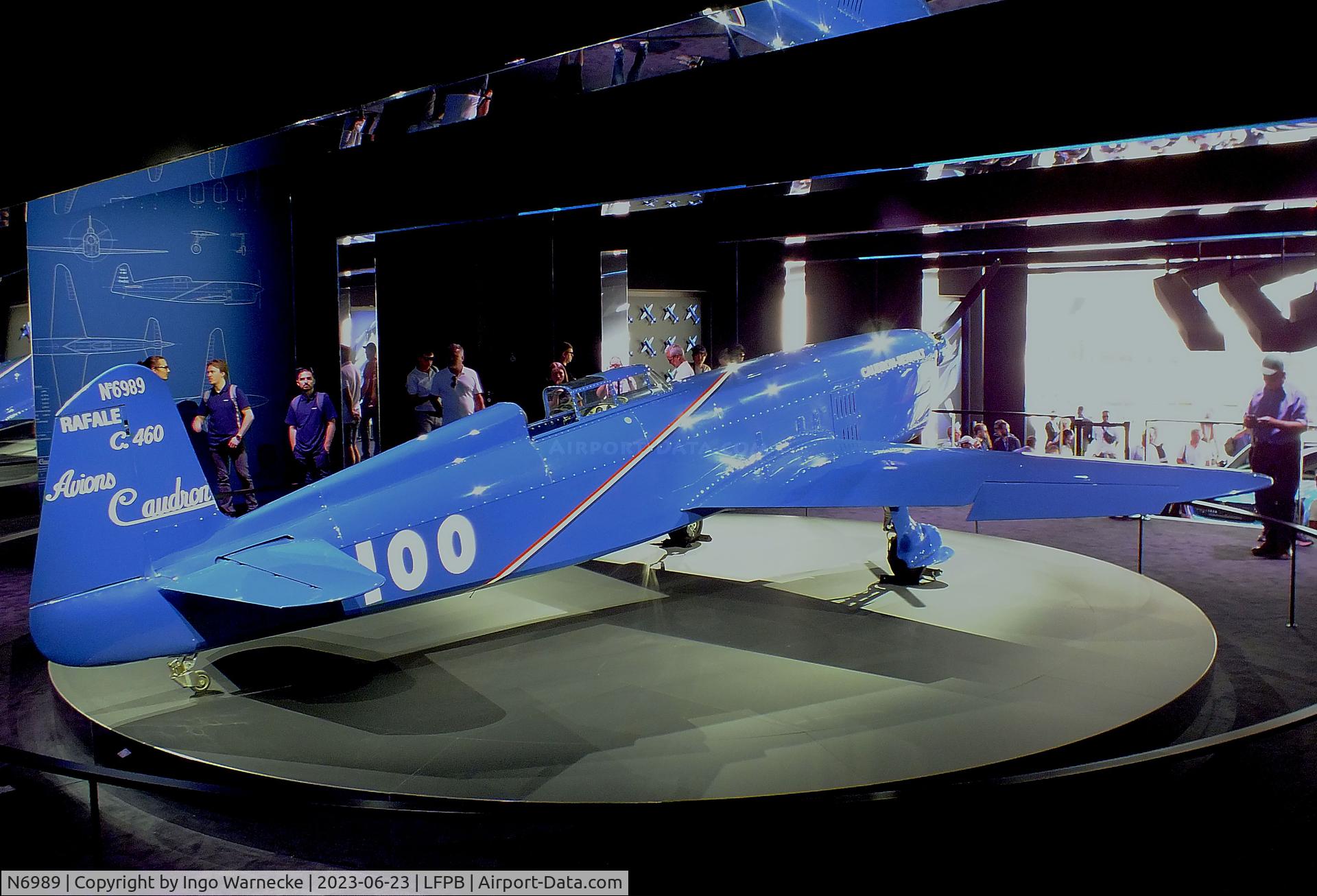 N6989, Caudron C.460 Rafale Replica C/N 100, Caudron (Mark A Lightsey) C.460 Rafale replica at the Aerosalon 2023, Paris