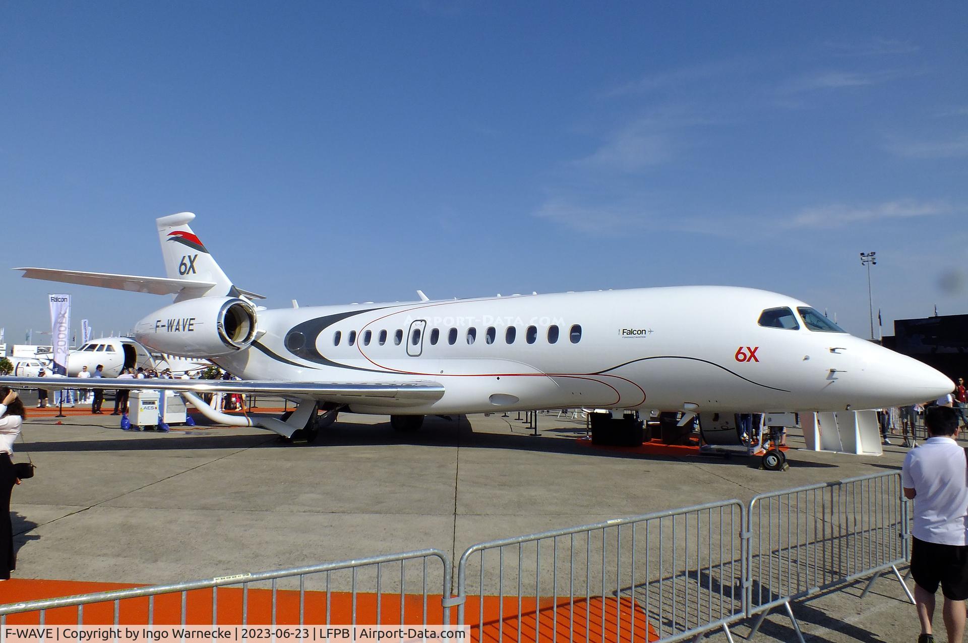 F-WAVE, 2021 Dassault Falcon 6X C/N 003, Dassault Falcon 6X at the Aerosalon 2023, Paris