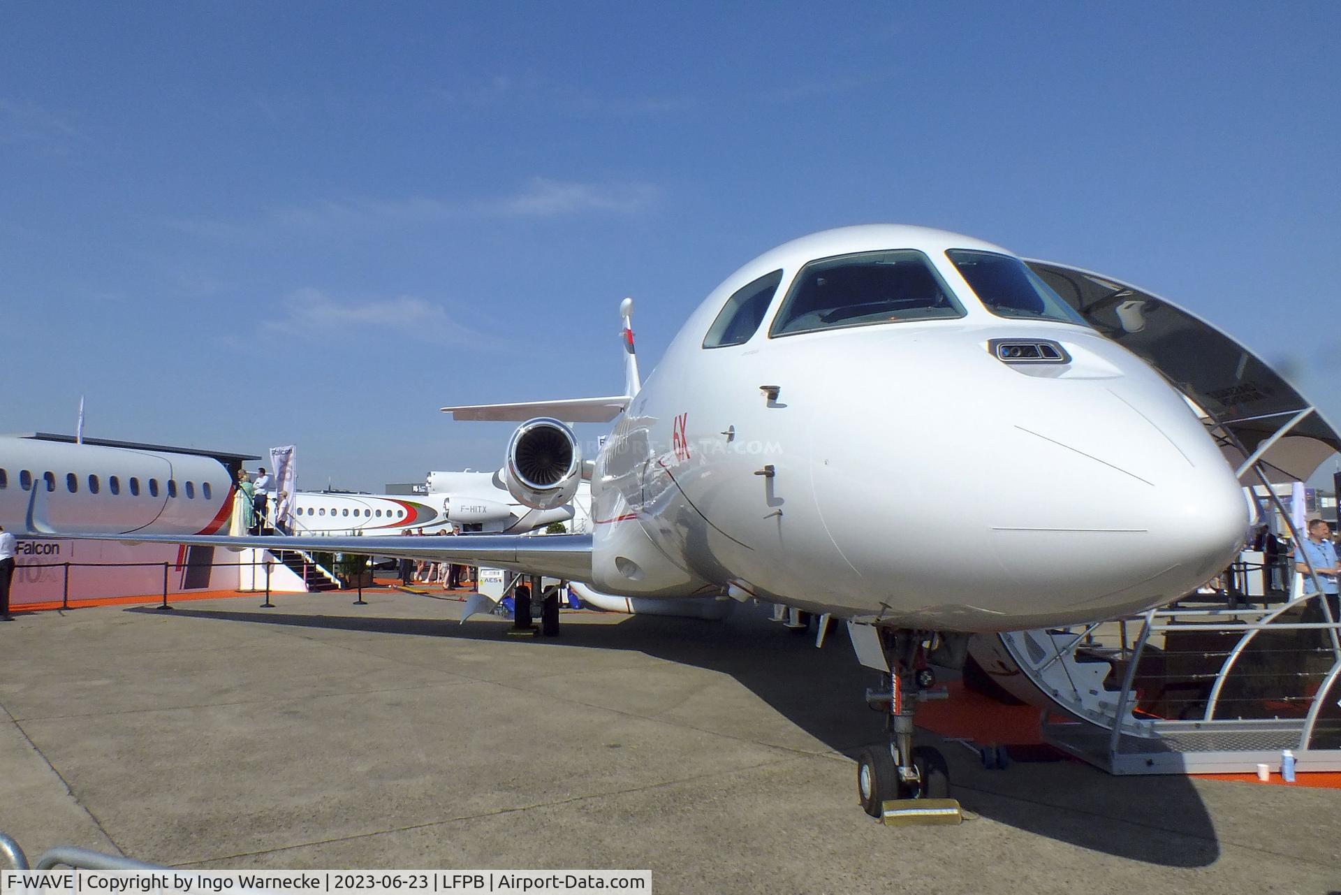 F-WAVE, 2021 Dassault Falcon 6X C/N 003, Dassault Falcon 6X at the Aerosalon 2023, Paris