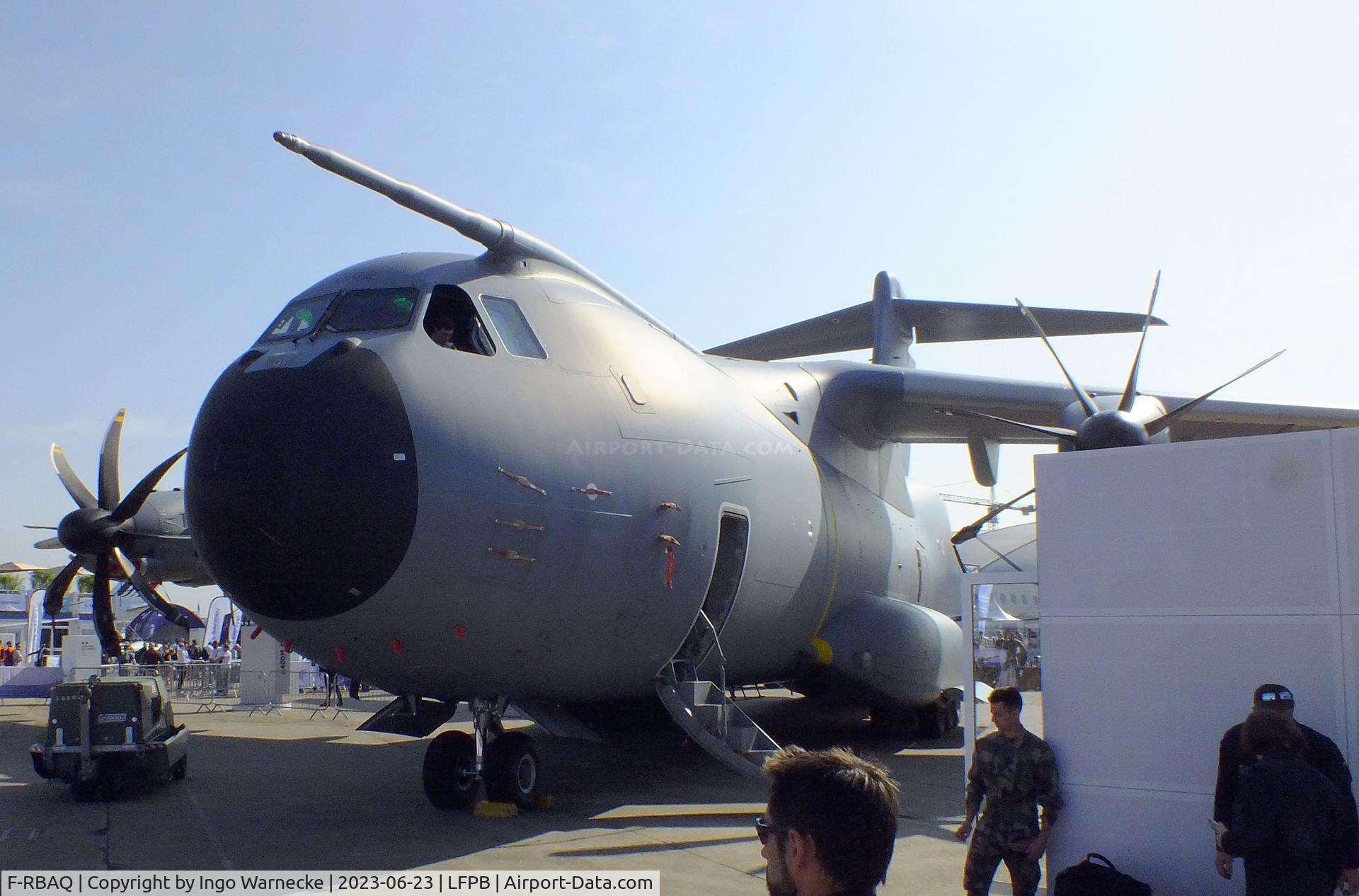 F-RBAQ, 2020 Airbus A400M-180 Atlas C/N A4M102, Airbus A400M-180 Atlas of the Armee de l'air (French Air Force) at the Aerosalon 2023, Paris