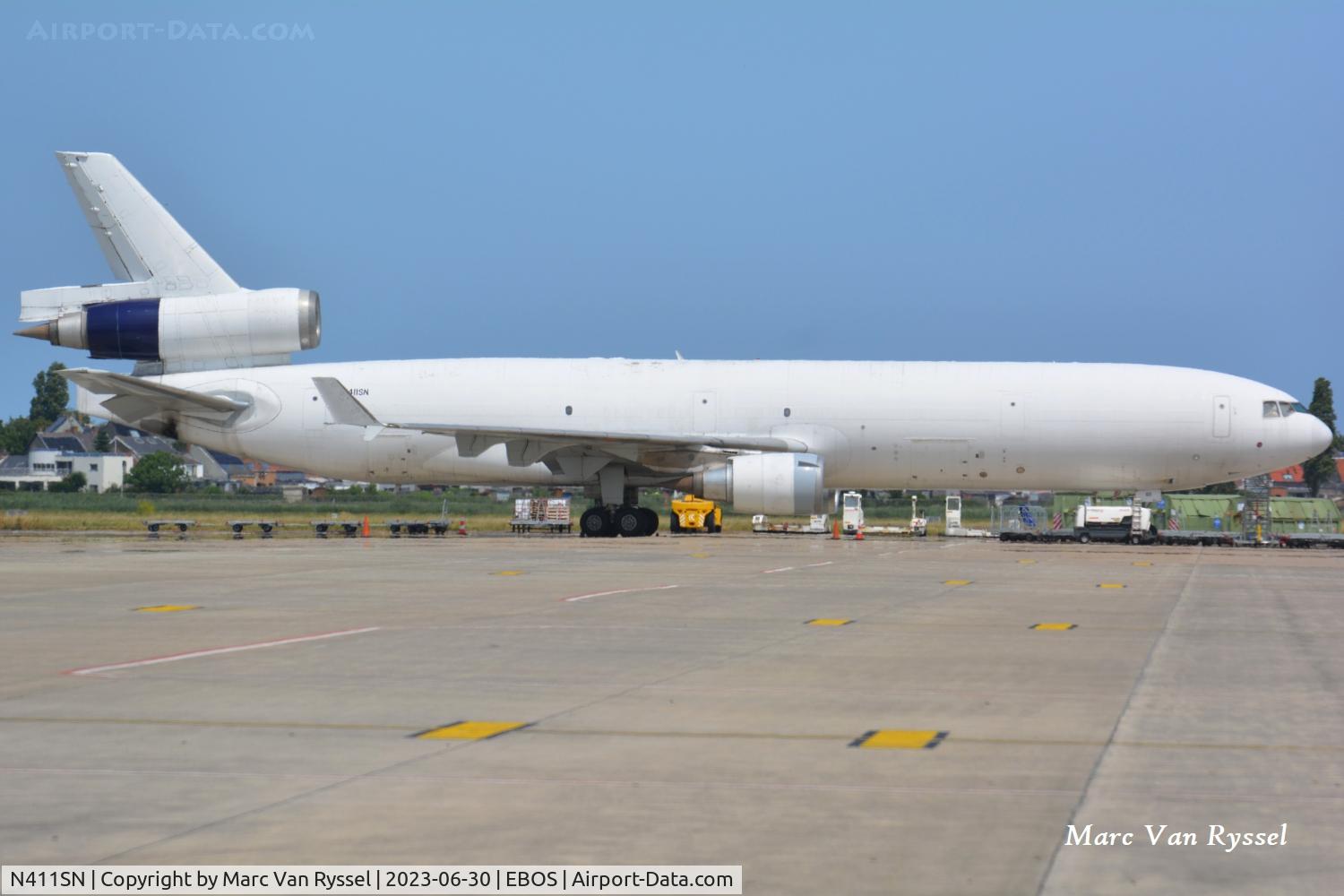 N411SN, 1990 McDonnell Douglas MD-11F C/N 48411, At Ostend Airport.