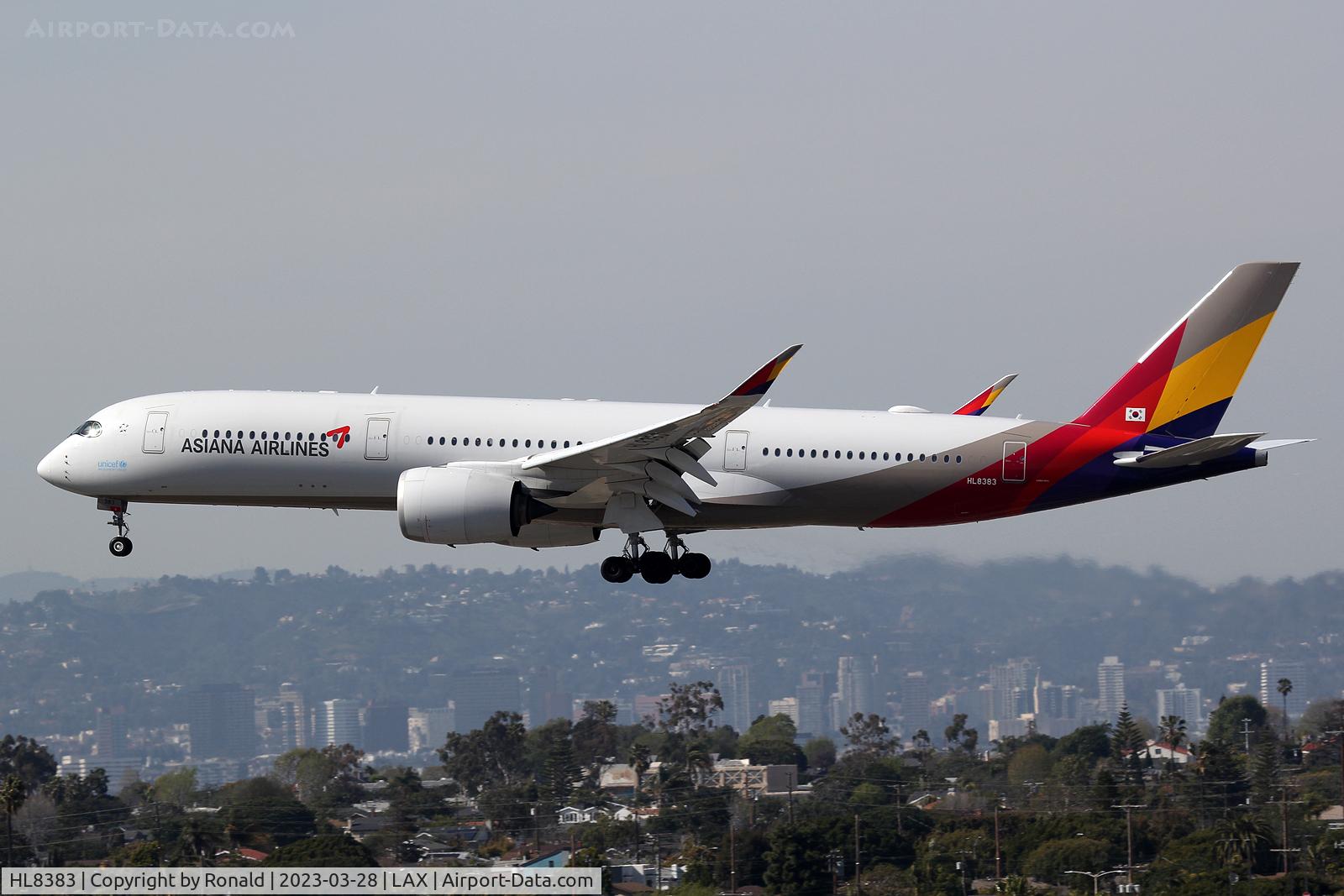 HL8383, 2020 Airbus A350-900 C/N 425, at lax