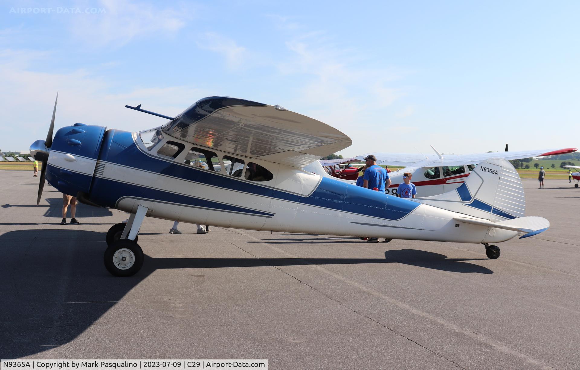 N9365A, 1949 Cessna 190 C/N 7444, Cessna 190