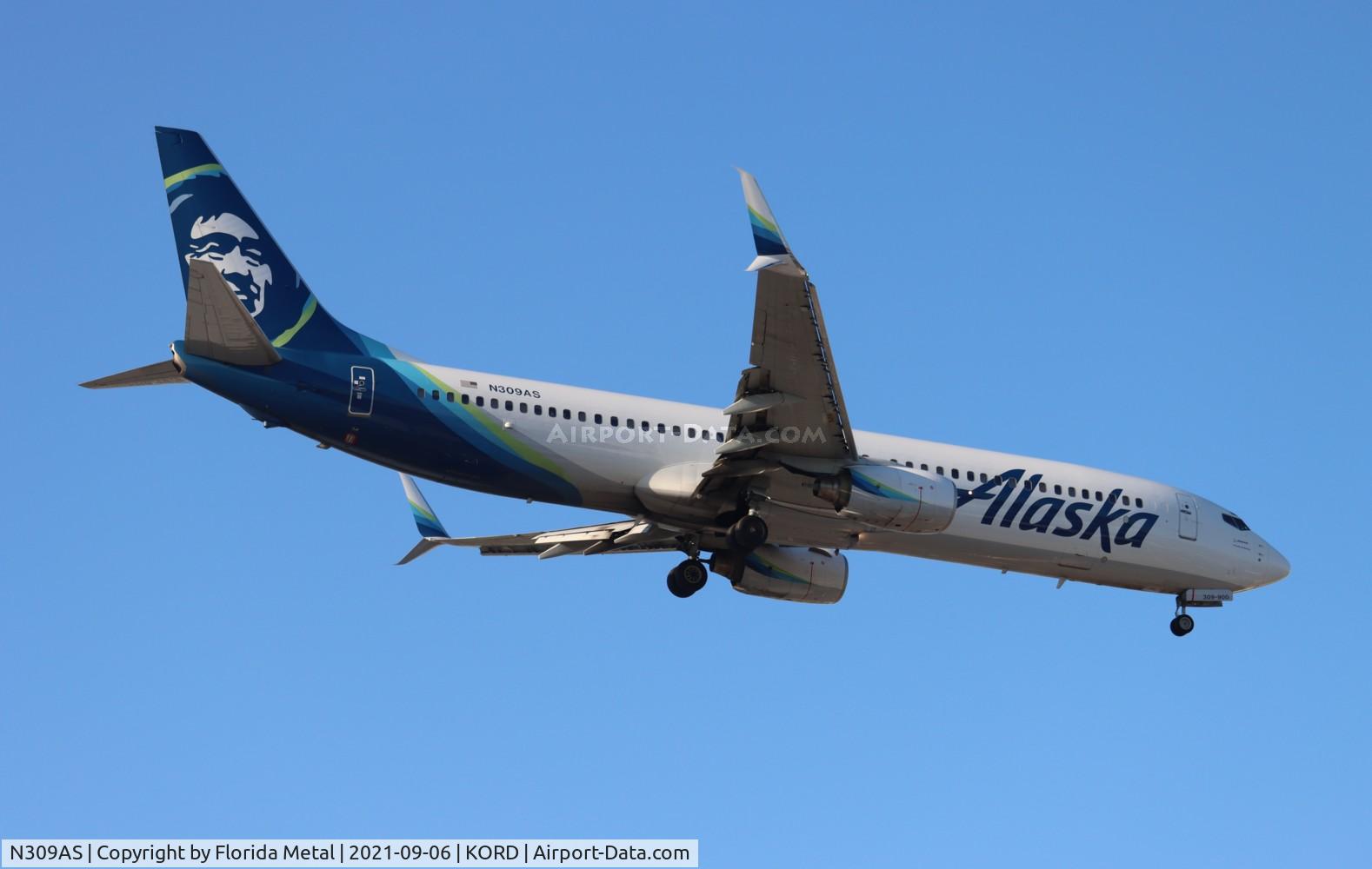 N309AS, 2001 Boeing 737-990 C/N 30857, ASA 739 zx SEA-ORD